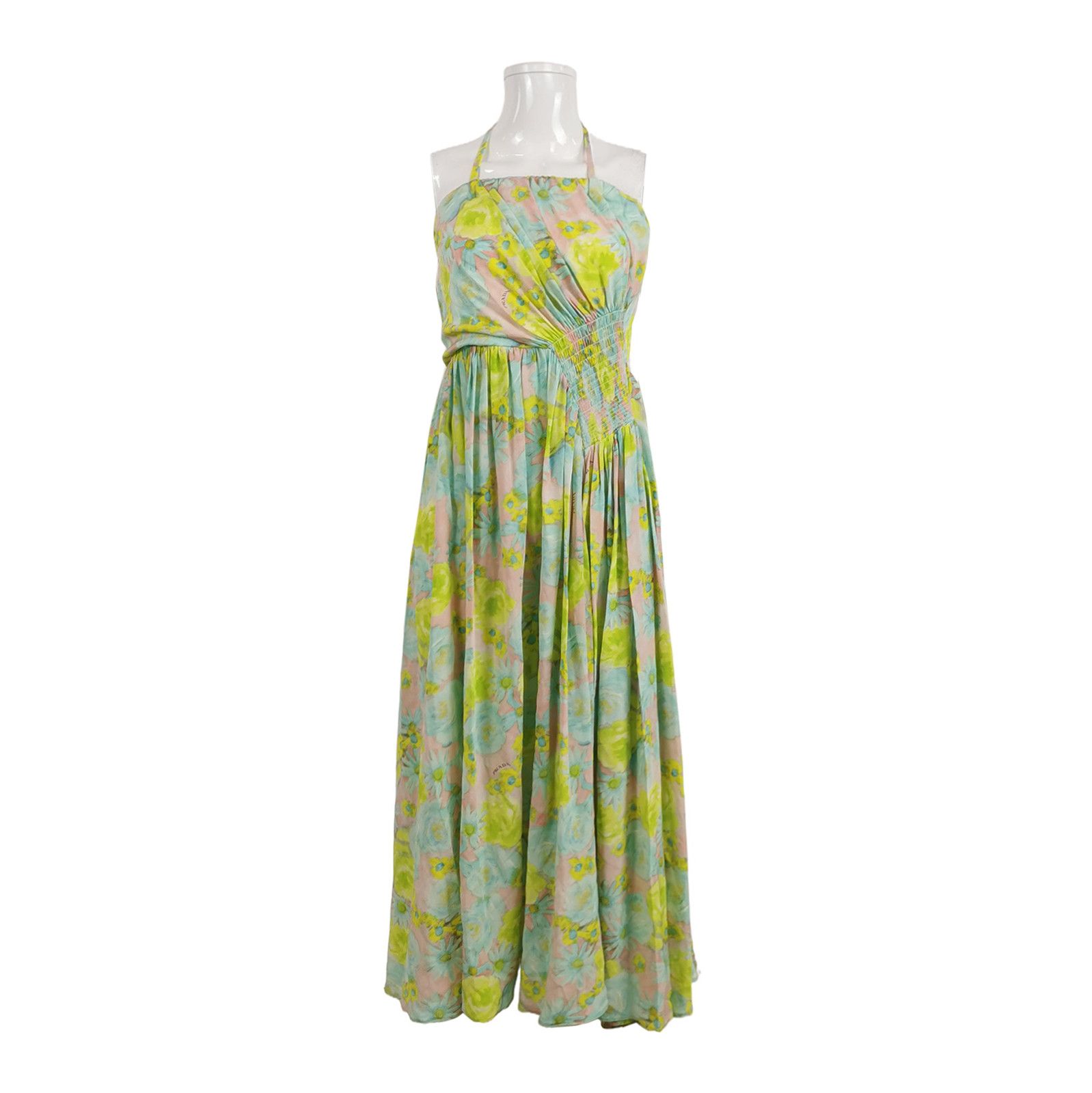 Prada Prada Colorful Silk Printed Maxi Dress - dmc Size M / US 6-8 / IT 42-44 - 1 Thumbnail