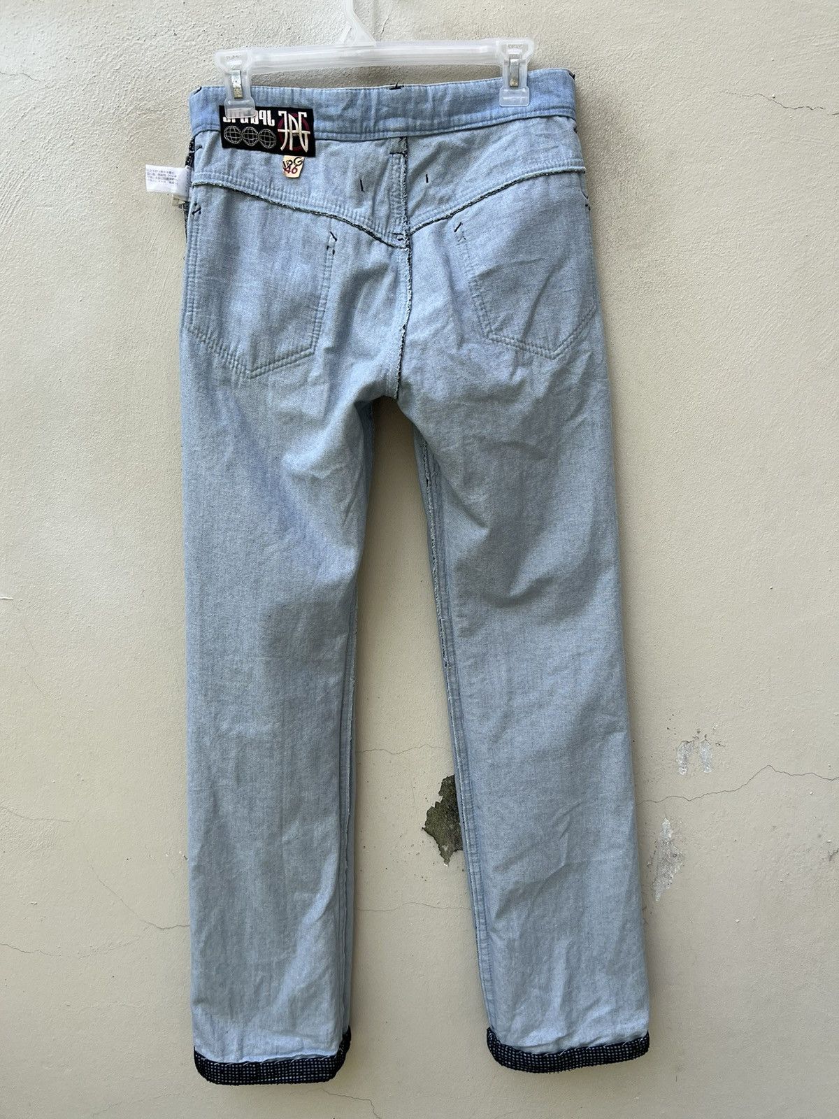 Jean Paul Gaultier Vintage Jean Paul Gaultier Paris Mesh Denim Flare Jeans Size US 30 / EU 46 - 22 Thumbnail