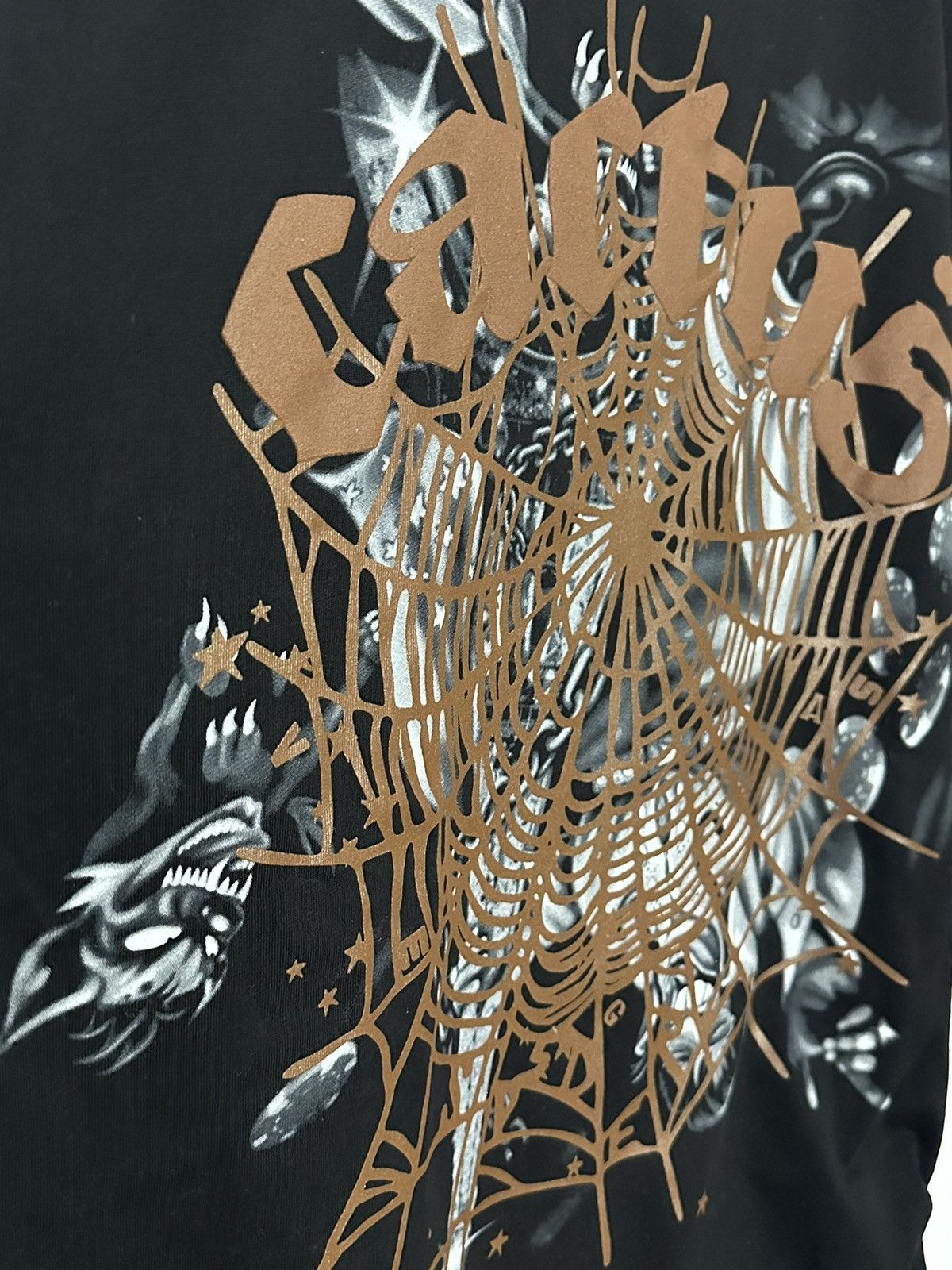 Sp5der × Travis Scott Cactus Jack X Sp5der Complexcon exclusive T shirt Size US XL / EU 56 / 4 - 2 Thumbnail