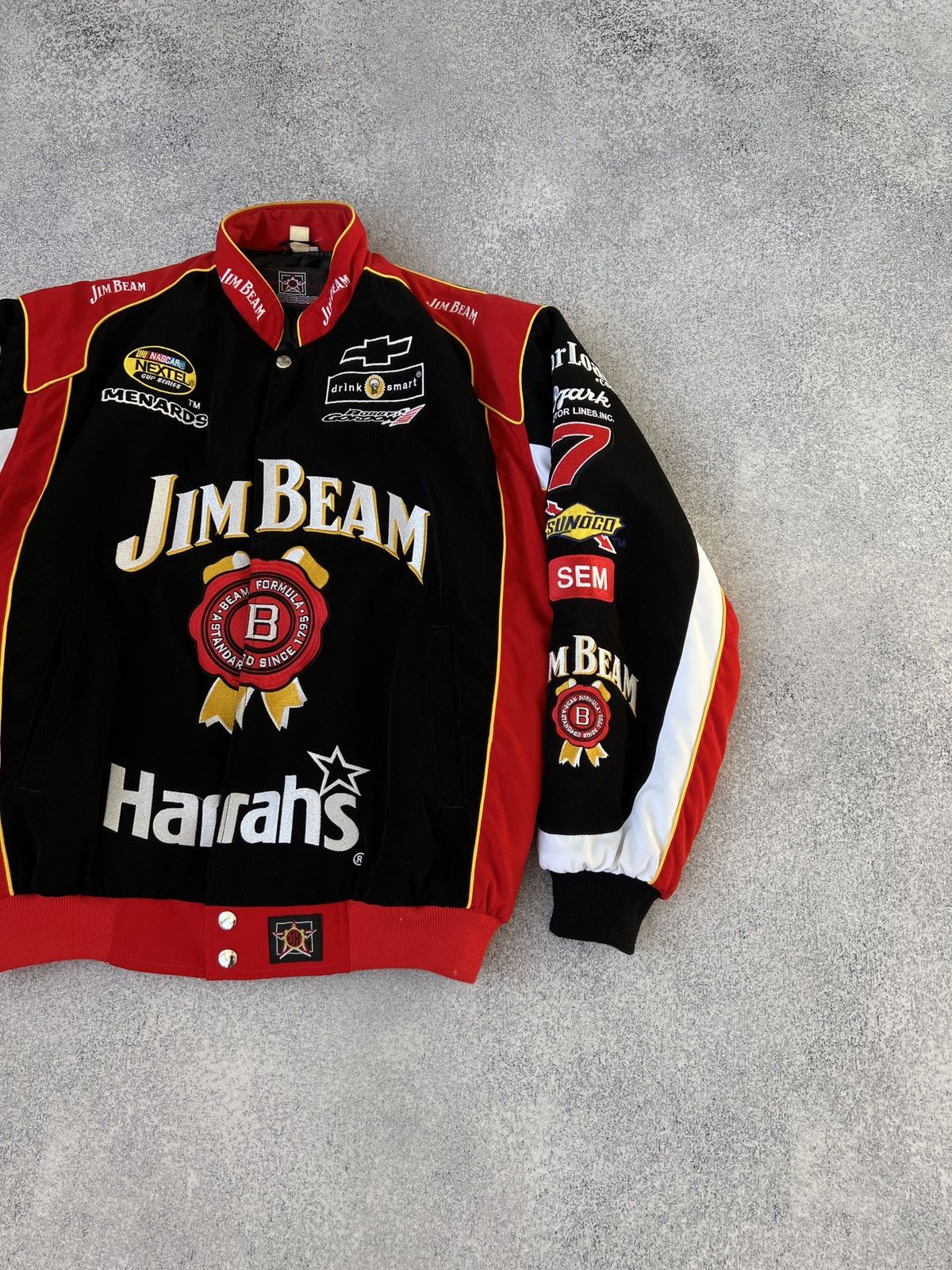 Designer × Vintage Vintage Jim Beam Nascar Jacket Size US L / EU 52-54 / 3 - 2 Thumbnail