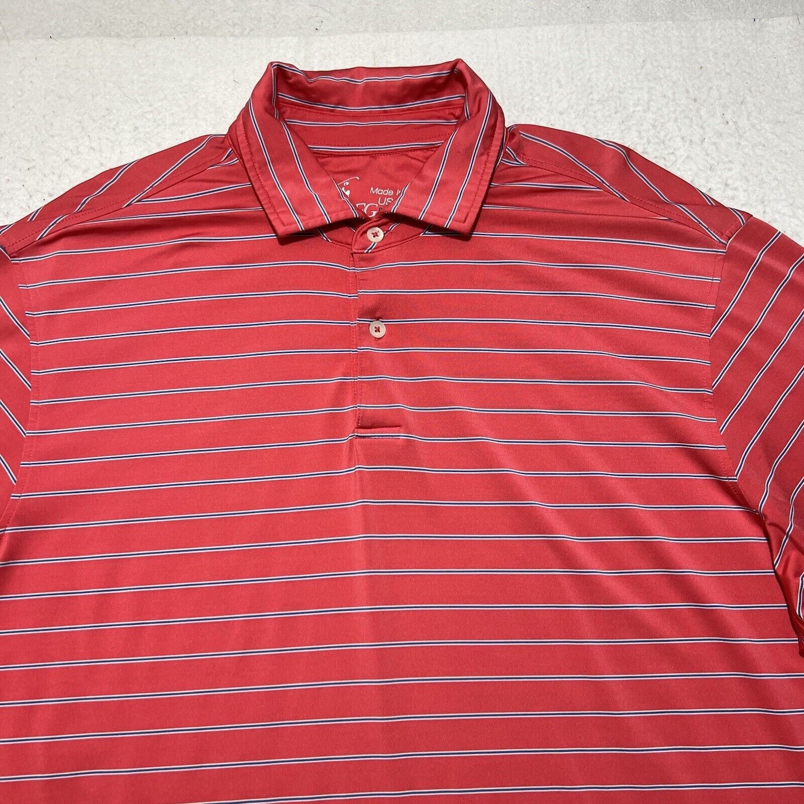 Other Fairway & Greene Large Loose Fit Pink Striped Golf Polo Size US L / EU 52-54 / 3 - 2 Thumbnail