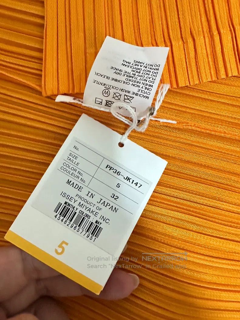 Issey Miyake Issey Miyake Orange Tank Top Size XXL / US 16-18 / IT 52-54 - 7 Thumbnail