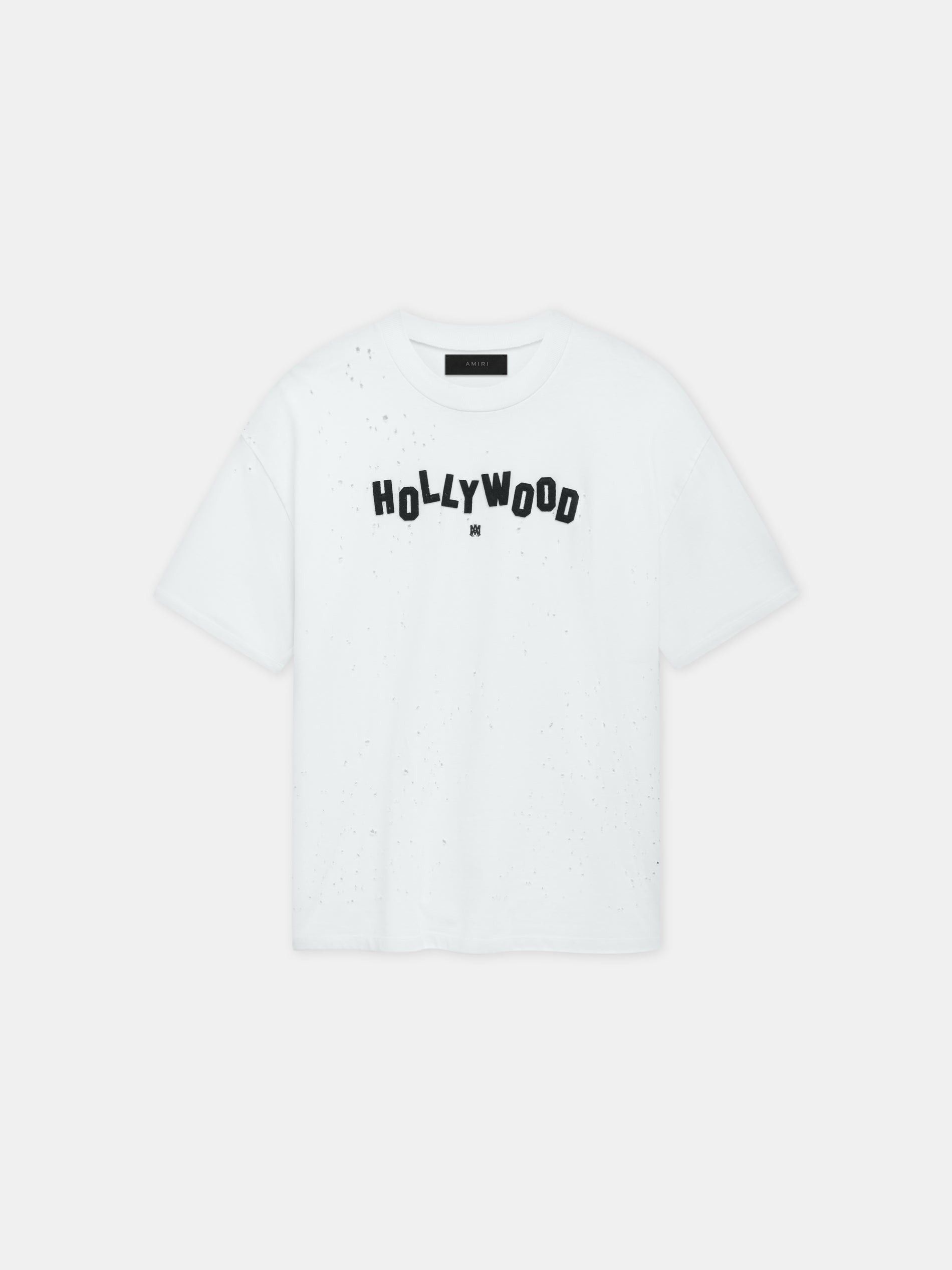 Amiri o1orln1025 Hollywood Shotgun Oversized T-Shirt in White Size US M / EU 48-50 / 2 - 1 Thumbnail