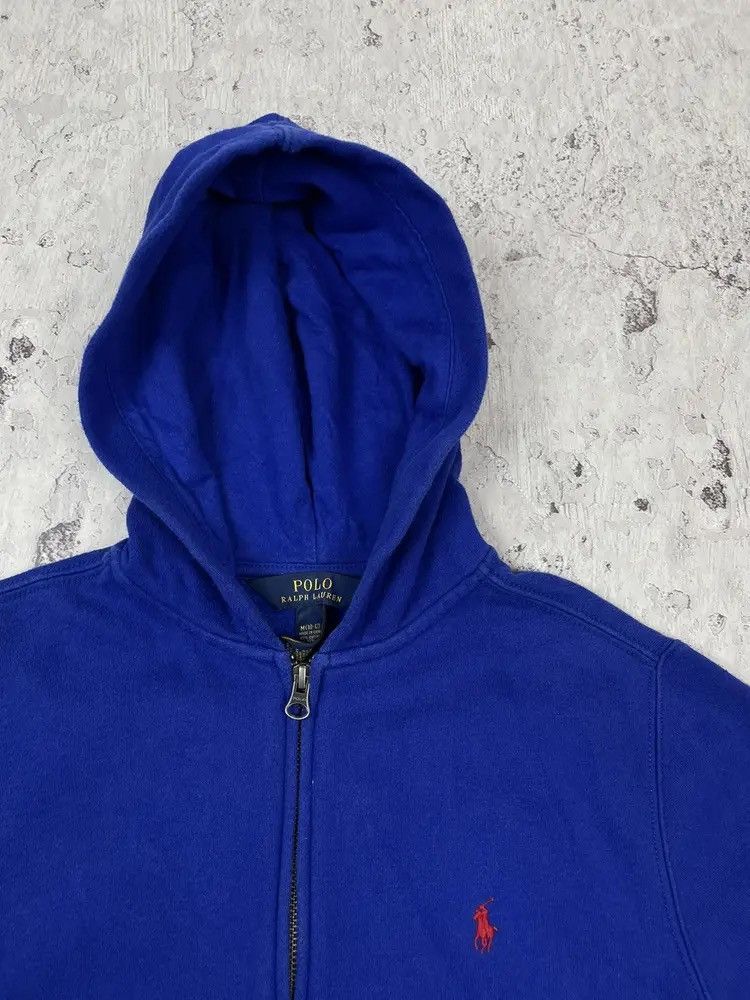 Polo Ralph Lauren Vintage Women’s Polo Ralph Lauren Basic Navy Zip Hoodie Size S / US 4 / IT 40 - 4 Thumbnail