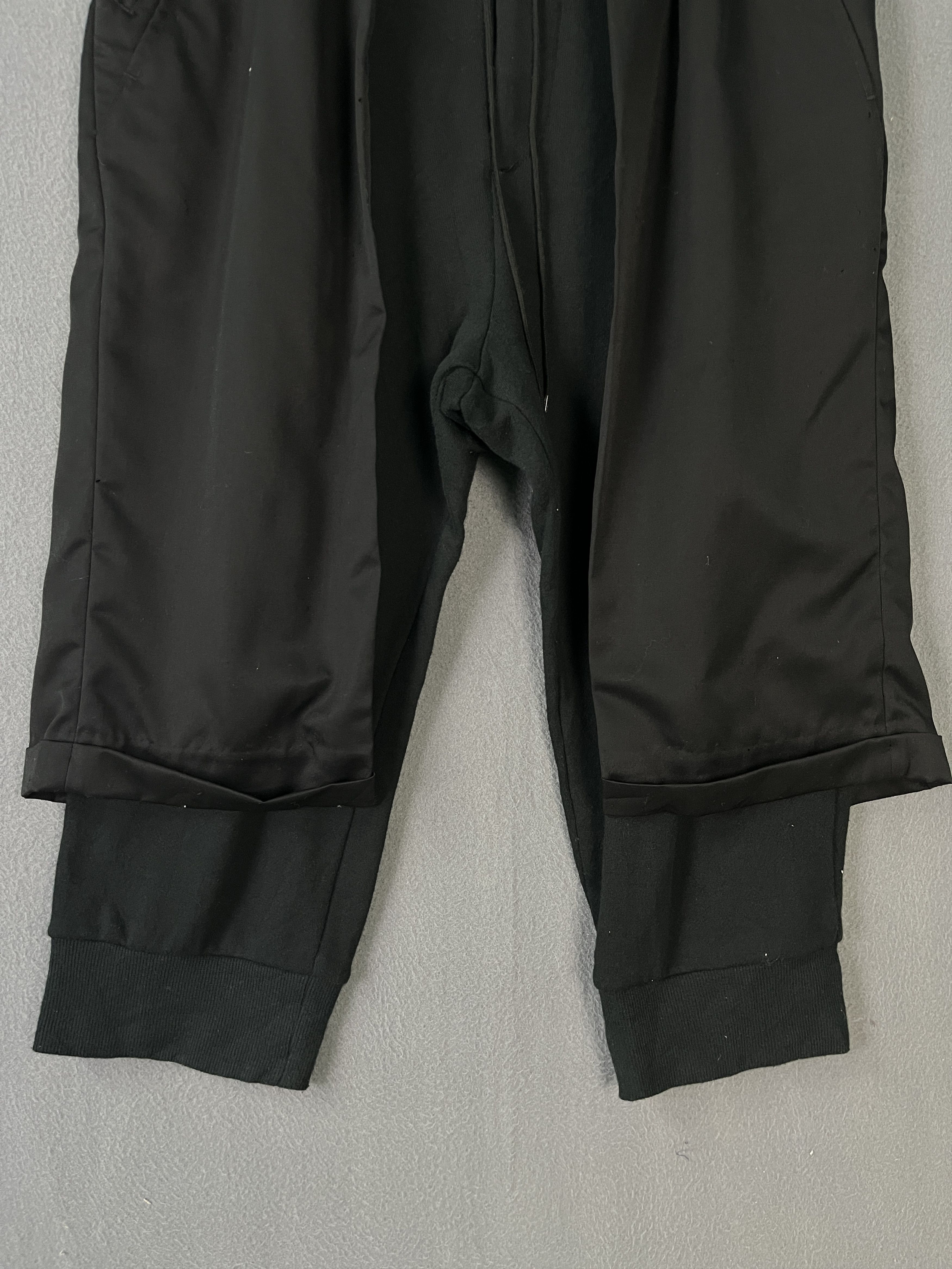 Japanese Brand SISE Double Layer Dropped Crotch Cropped Pants Made in Japan Size US 34 / EU 50 - 4 Thumbnail