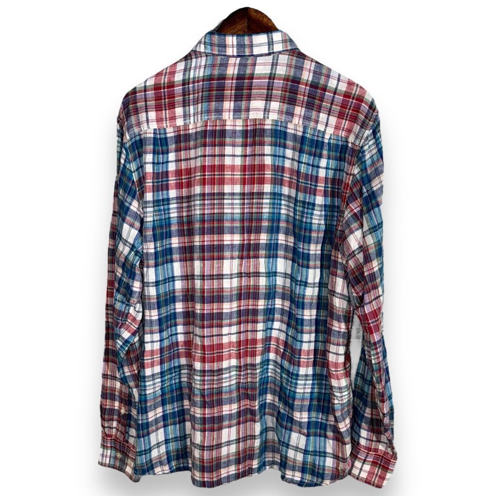 Tommy Bahama Plaid Tommy Bahama Linen Print Button Up Shirt Size LT Size US L / EU 52-54 / 3 - 8 Thumbnail