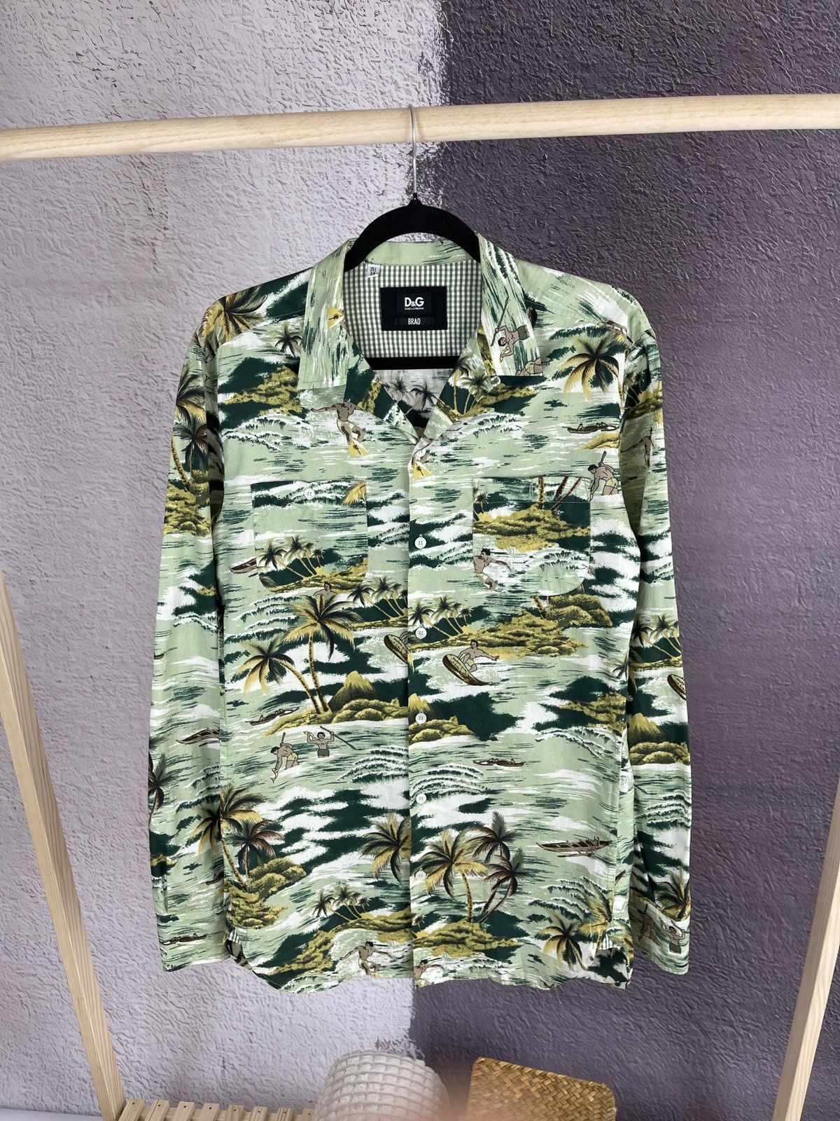 Dolce & Gabbana Dolce & Gabbana BRAD Hawaiian ls shirt surfing floral Size US M / EU 48-50 / 2 - 1 Thumbnail