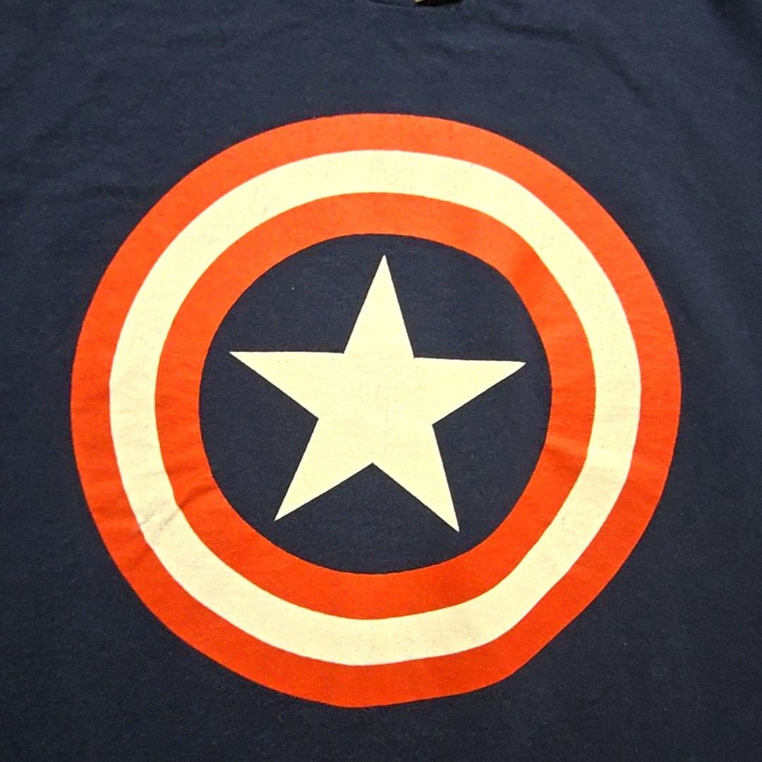 Marvel Comics Marvel Captain America Shield Navy Blue M Mad Engine Tee Size US M / EU 48-50 / 2 - 2 Thumbnail