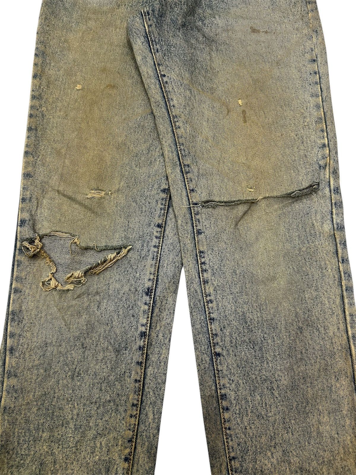 Japanese Brand Vintage Japanese Mud wash Distressed Tapered Jeans Size US 30 / EU 46 - 5 Thumbnail