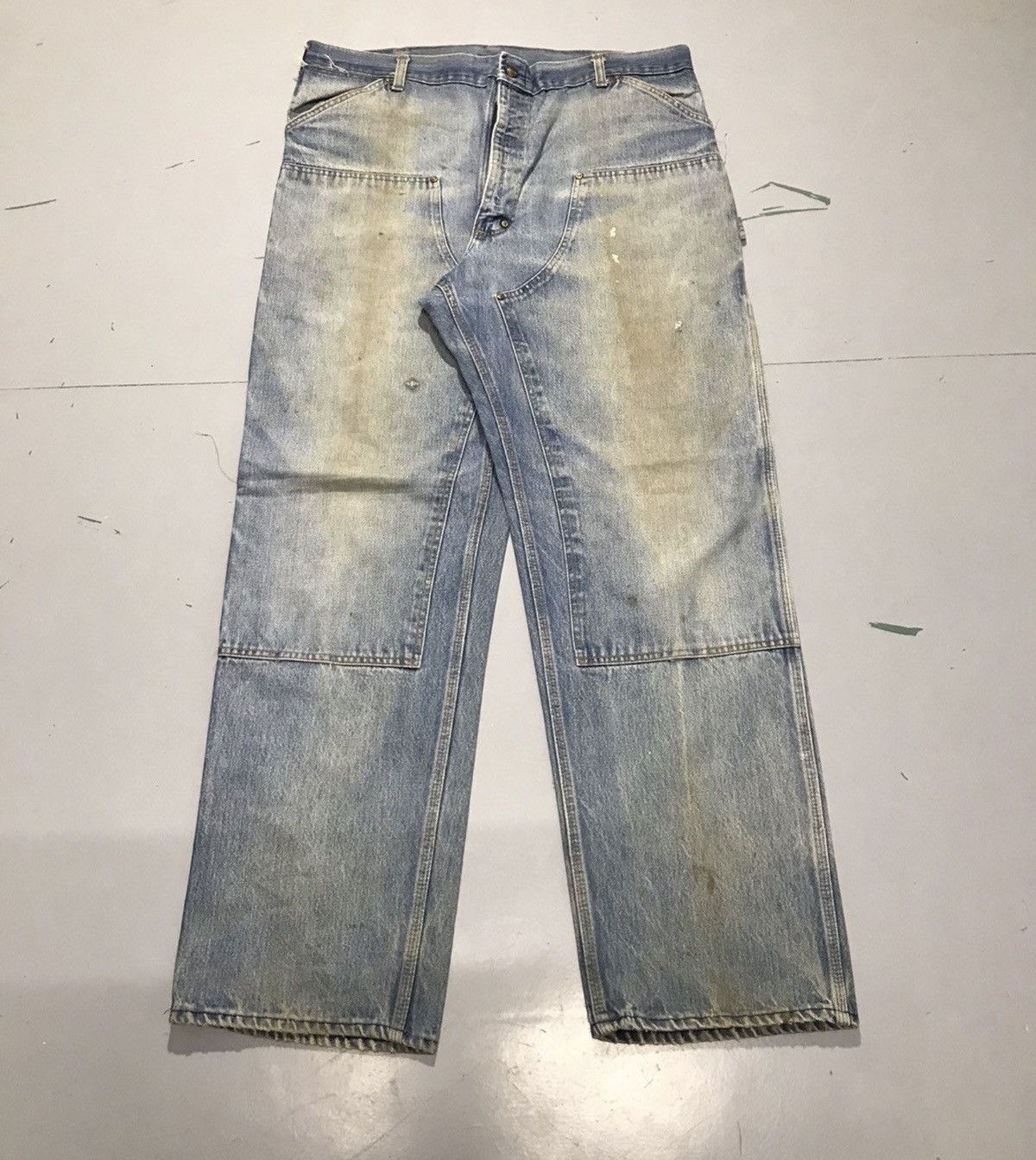 Carhartt Vintage super thrashed carhartt double knee denim Size US 40 / EU 56 - 1 Thumbnail