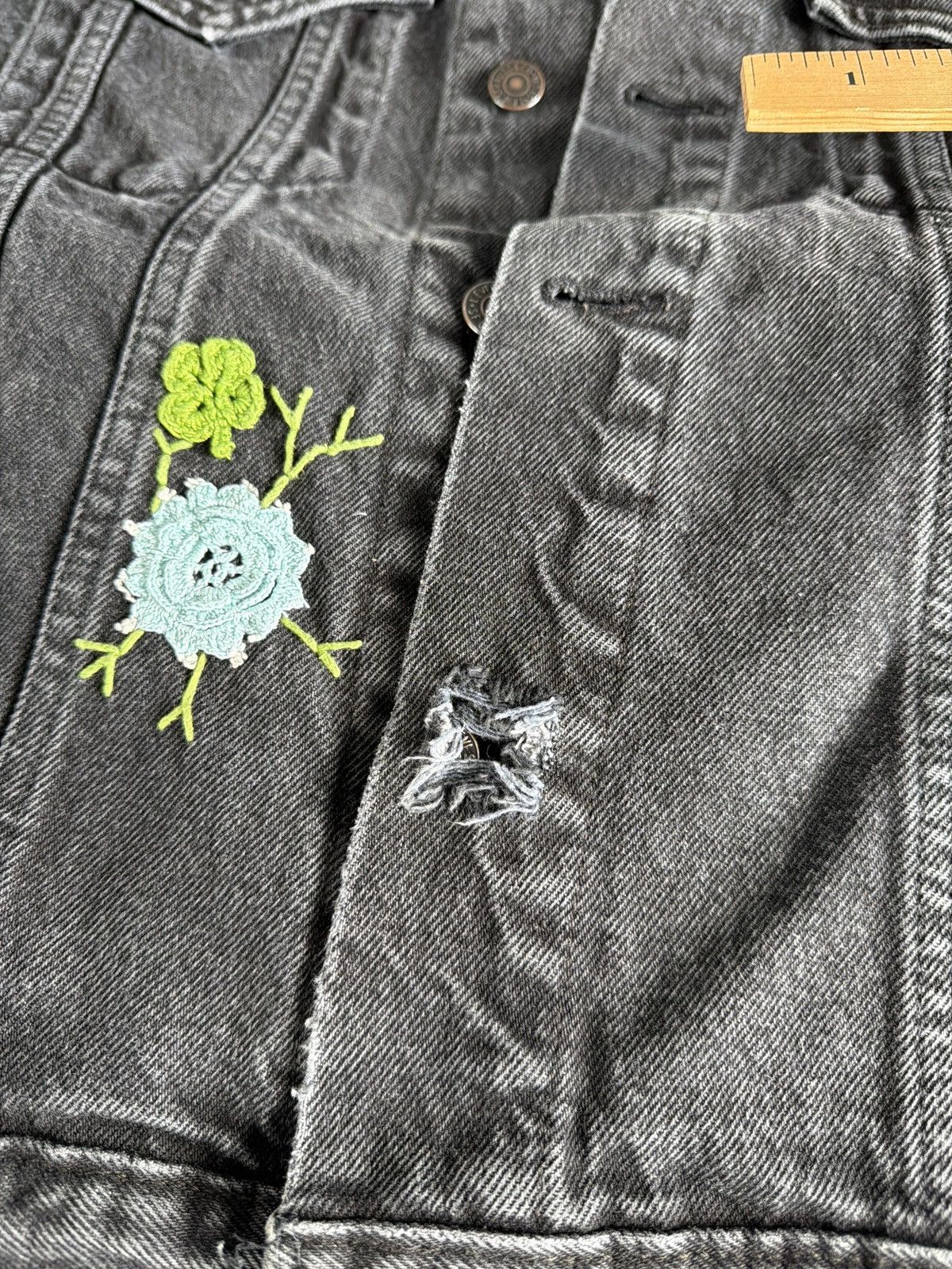 Levi's Levi’s x Bentgablenits Embroidered Vintage Denim Jacket Size US S / EU 44-46 / 1 - 13 Thumbnail