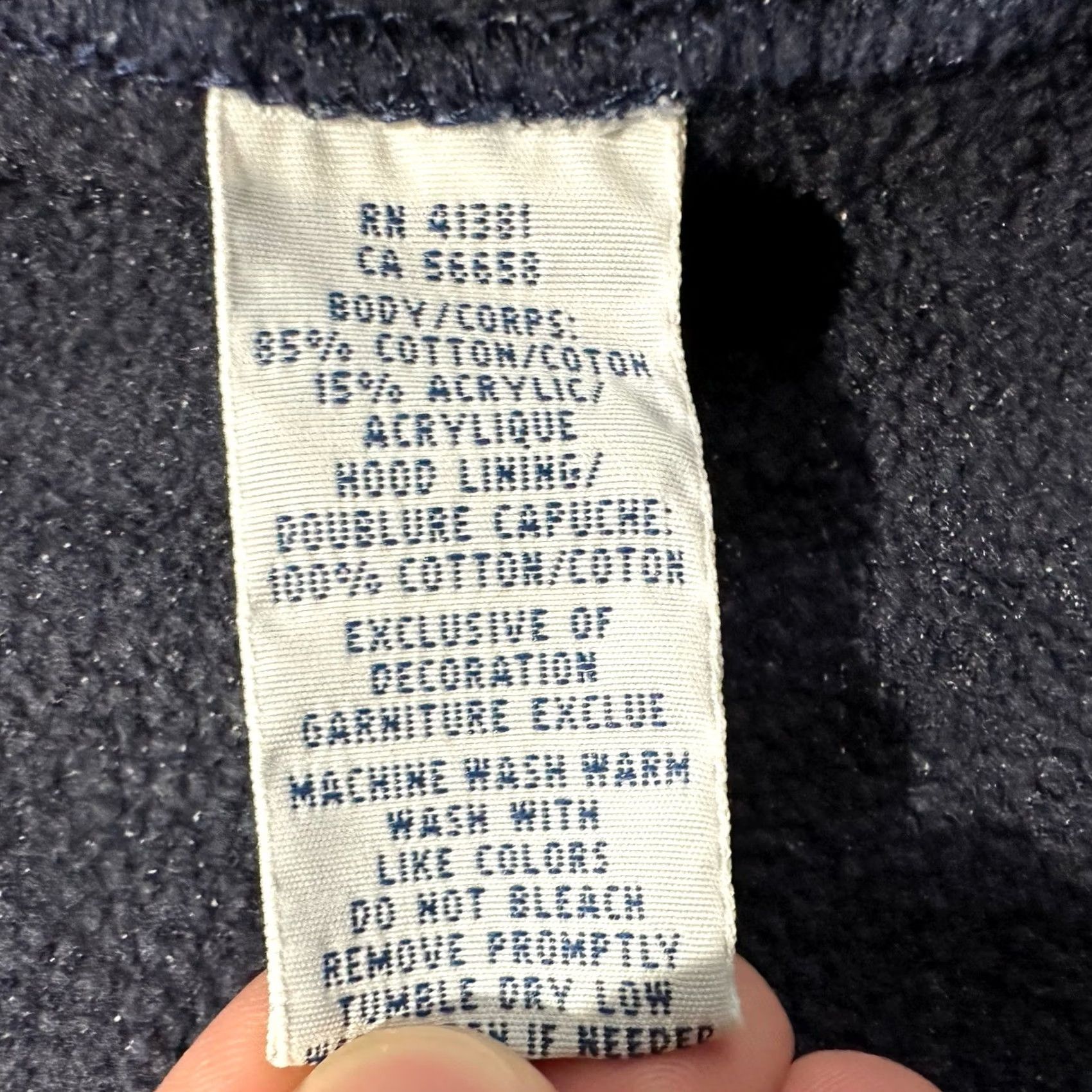 Polo Ralph Lauren Polo Ralph Lauren Hoodie Mens Large Navy Blue Full Zip Big Pony Waffle Hood GUC Size US L / EU 52-54 / 3 - 7 Thumbnail
