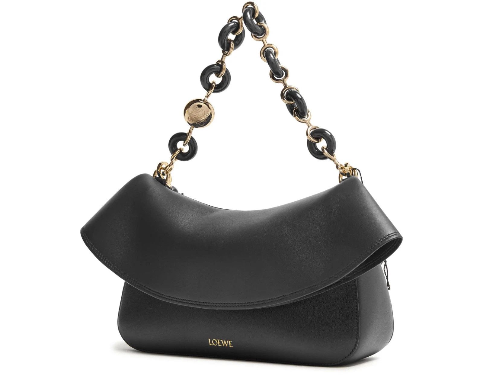 Loewe LOEWE Ola Medium Black Leather Shoulder Bag New & Authentic Size ONE SIZE - 2 Thumbnail