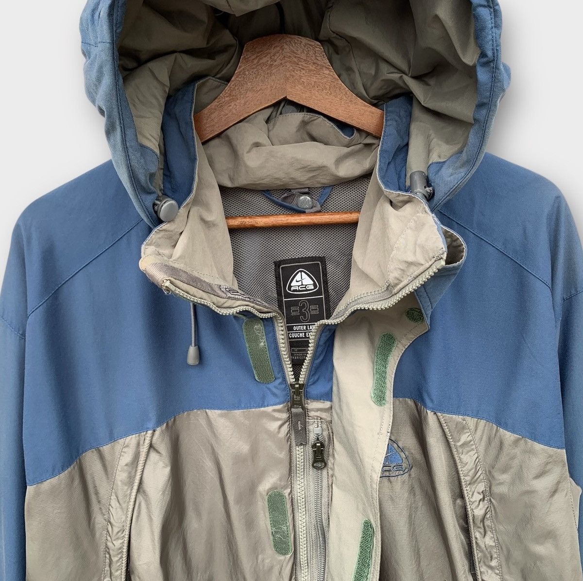 Nike ACG VINTAGE NIKE ACG NYLON WINDBREAKER HOODIE JACKET EMBROIDERED Size US L / EU 52-54 / 3 - 4 Thumbnail