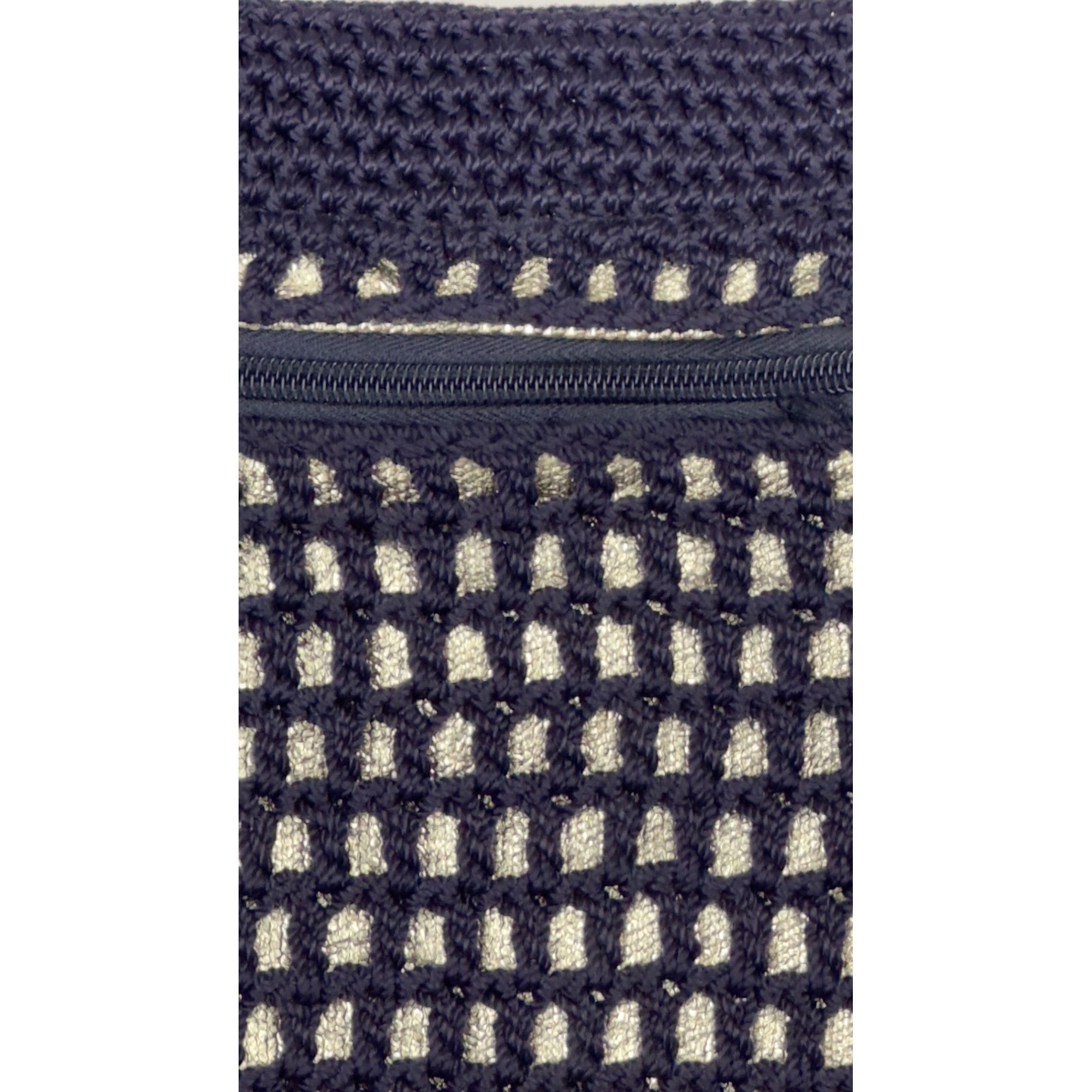 The Sak The Sak Navy Crochet Tote Bag With Zipper Pocket & Shoulder Size ONE SIZE - 18 Thumbnail