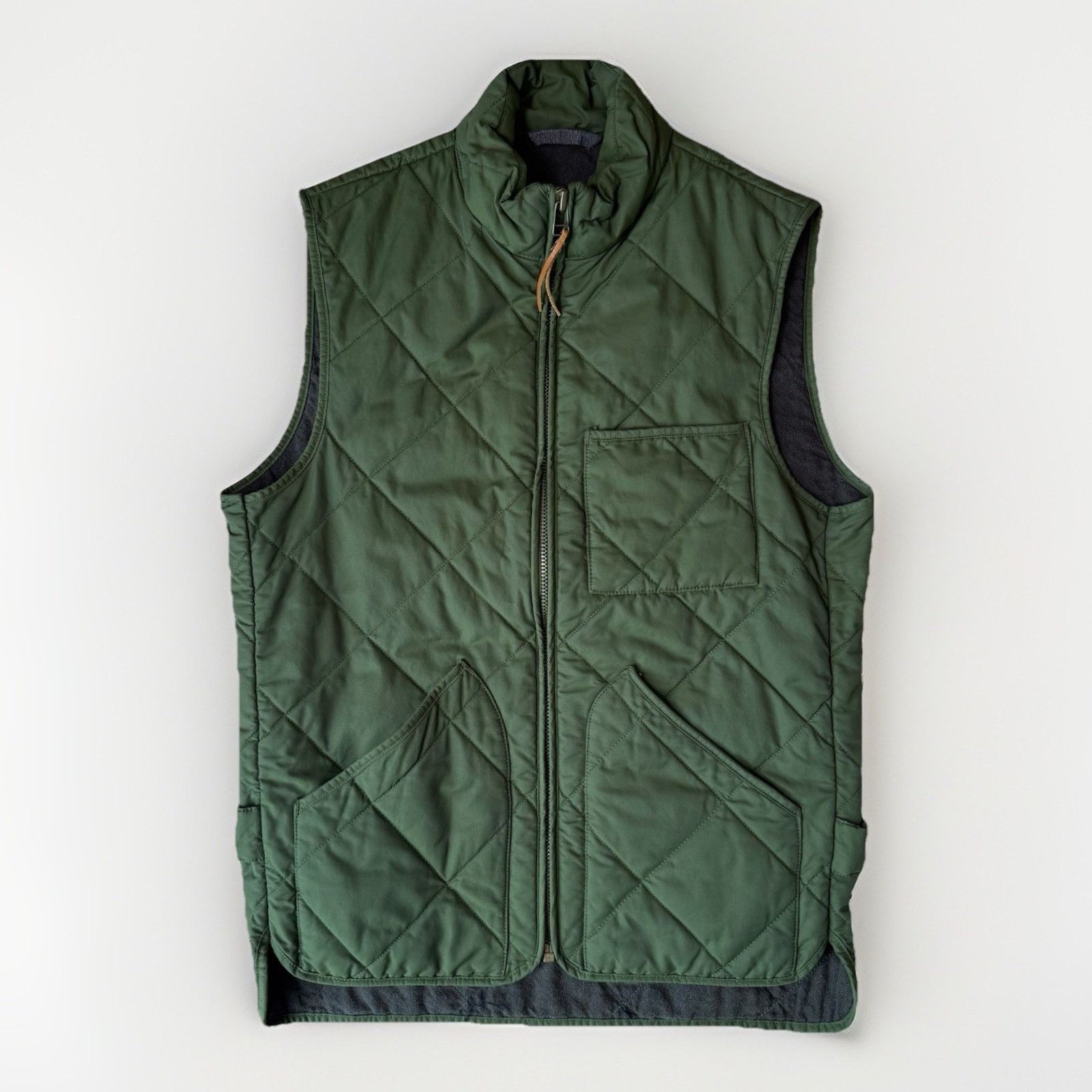 J.Crew J Crew Sussex Quilted Vest XS Green Full Zip Outerwear Size US XS / EU 42 / 0 - 1 Thumbnail