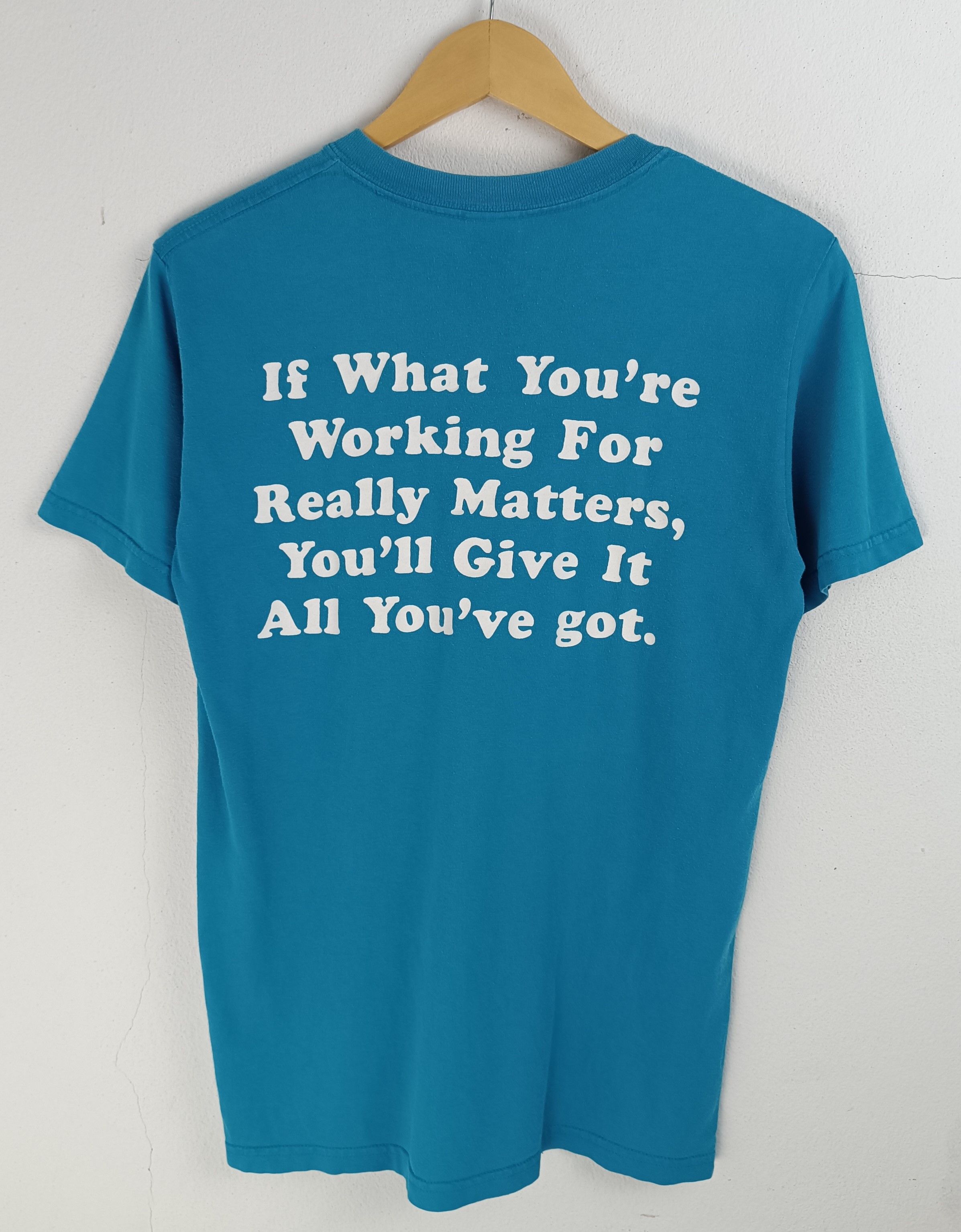 Vintage VINTAGE 2000s EASTSIDE FOOTBALL SOCCER TEE WISDOM POEM QUOTE Size US S / EU 44-46 / 1 - 4 Thumbnail