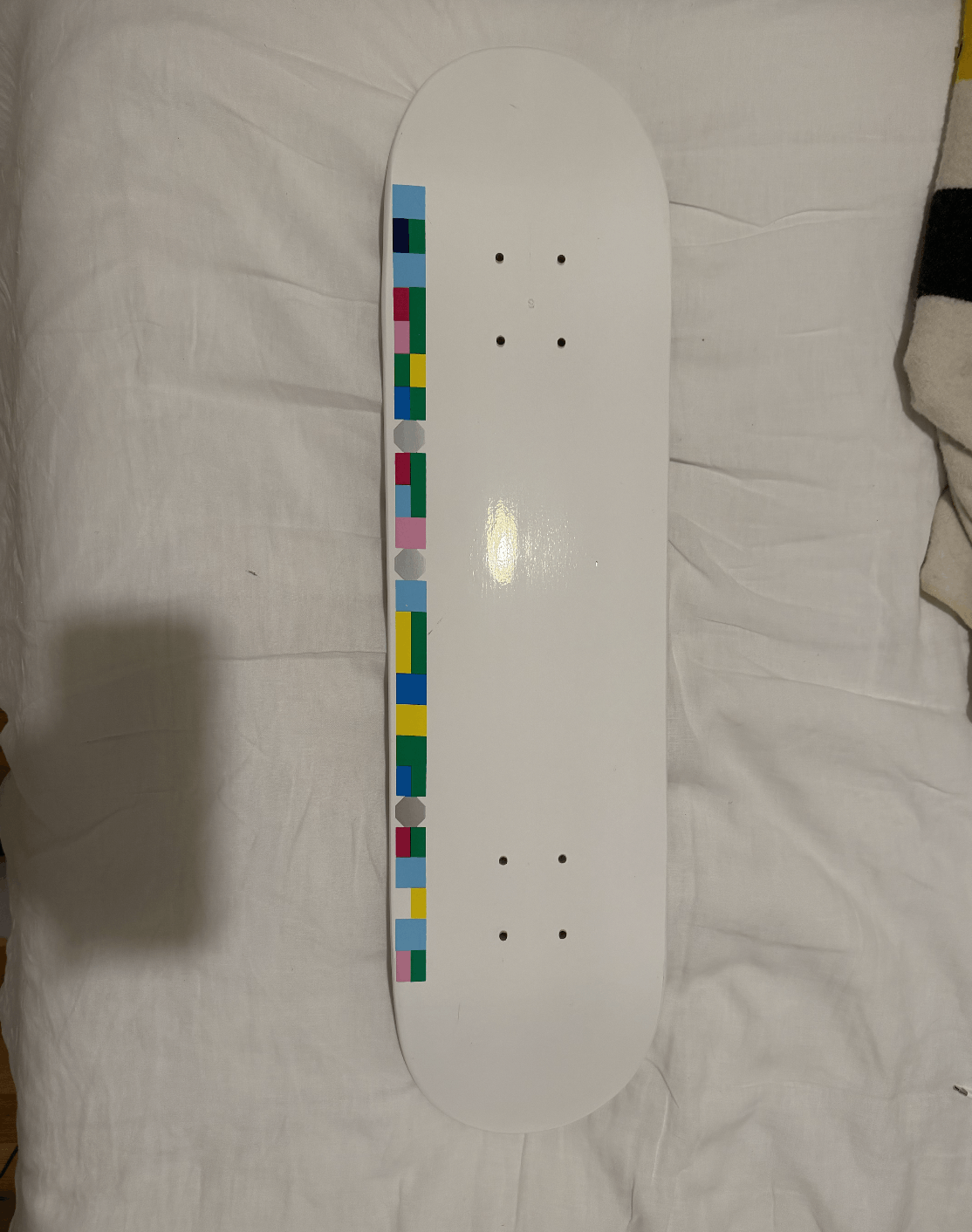 2005 Supreme x Peter Saville Blue Monday Skateboard – White