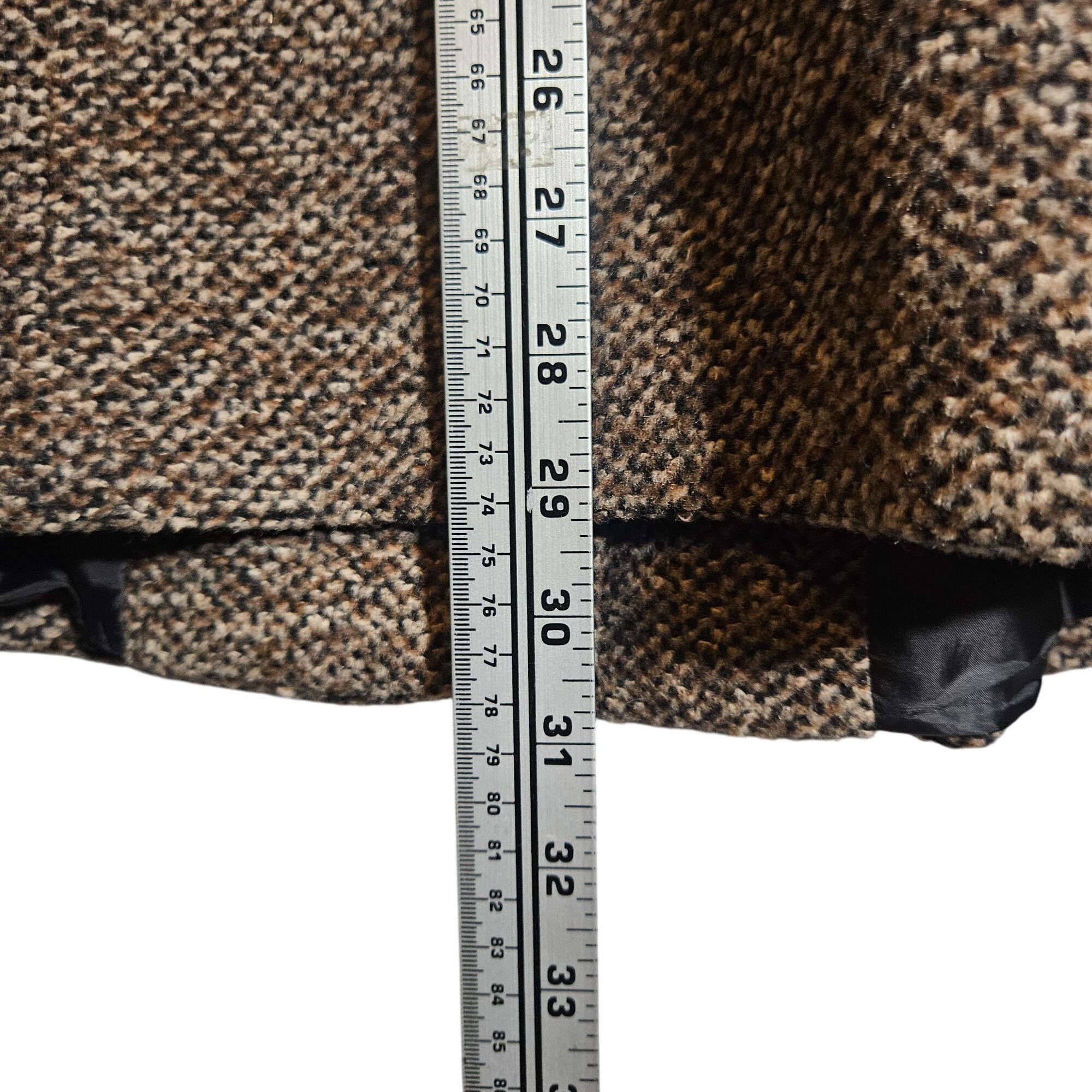 London Fog London Fog Women XL Tweed Wool Coat Brown Old Money Quiet Lu Size XL / US 12-14 / IT 48-50 - 8 Thumbnail