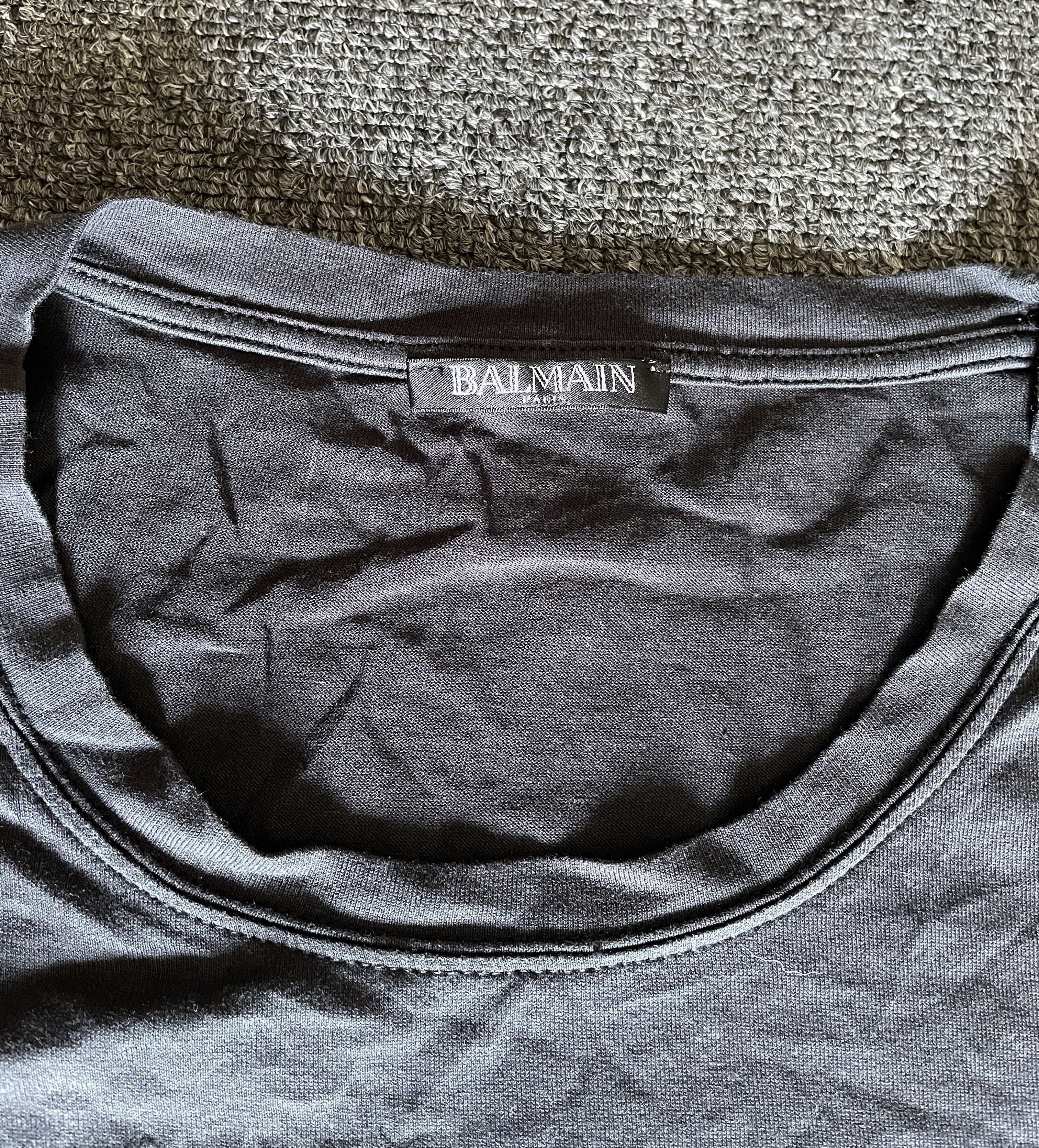 Balmain Balmain men's black t-shirt size M Size US M / EU 48-50 / 2 - 3 Thumbnail