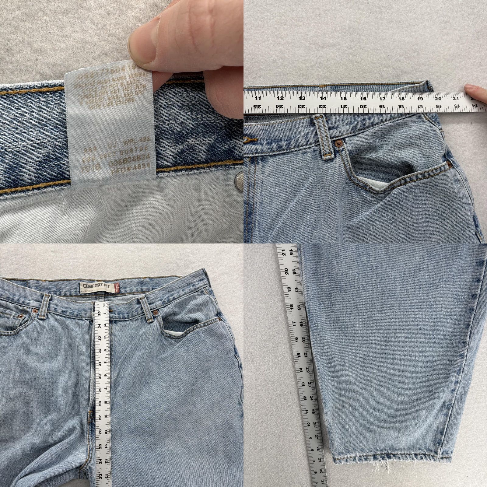Levi's VINTAGE Levi's 560 Comfort Fit Jeans Mens 40x29 Blue Relaxed Tapered Denim Y2K Jeans Mens Blue 560 Comfort Fit"} Size US 40 / EU 56 - 8 Thumbnail