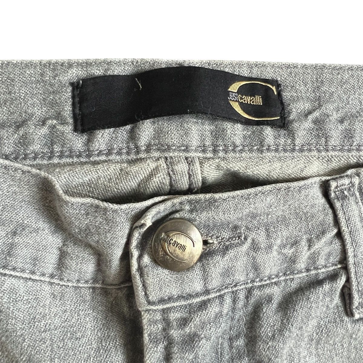 Just Cavalli VINTAGE ROBERTO CAVALLI LUNAR CRATERS EXPLOSION JEANS y2k Size 29" - 3 Thumbnail