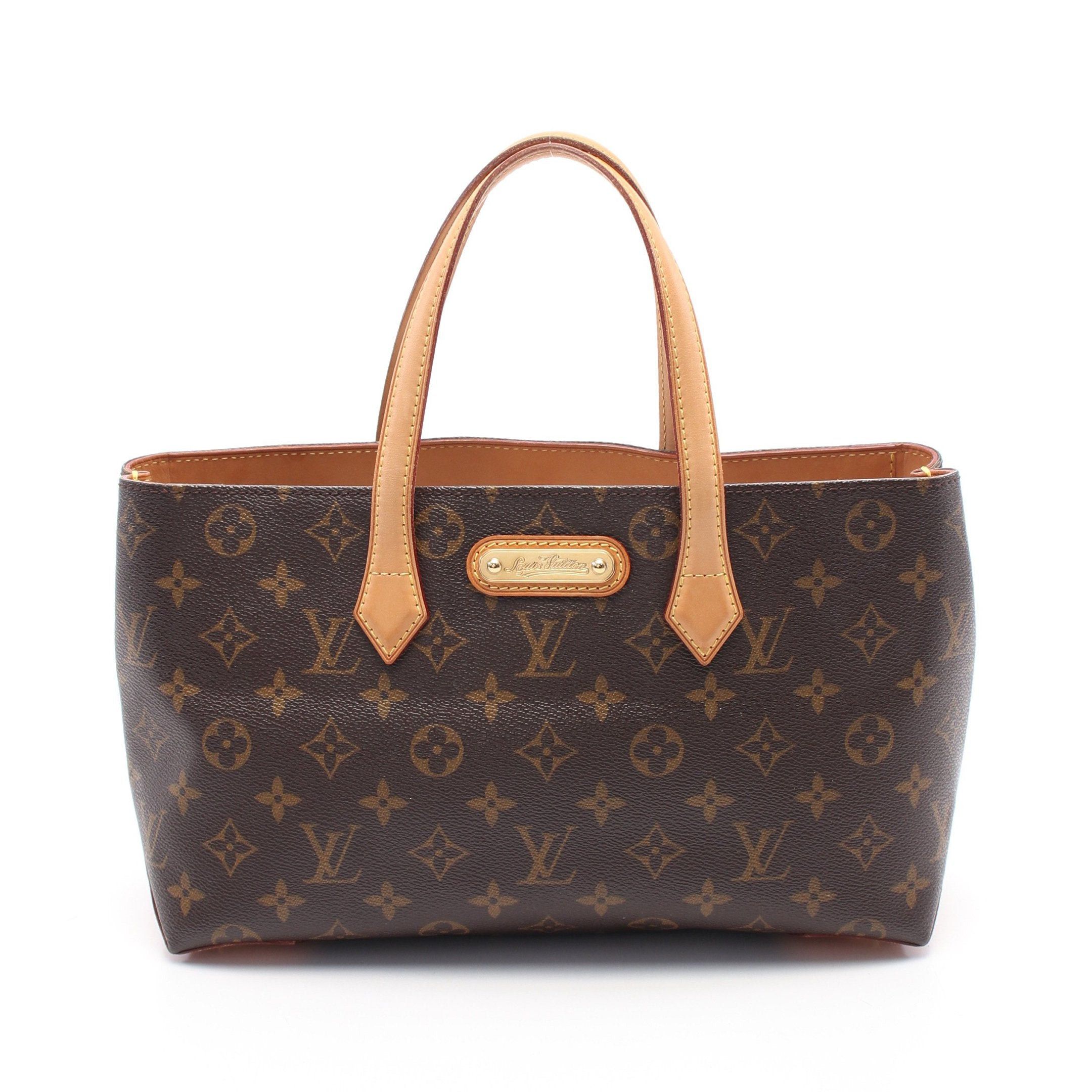 Louis Vuitton Louis Vuitton Wilshire Pm Monogram Handbag Leather Brown Size ONE SIZE - 1 Thumbnail