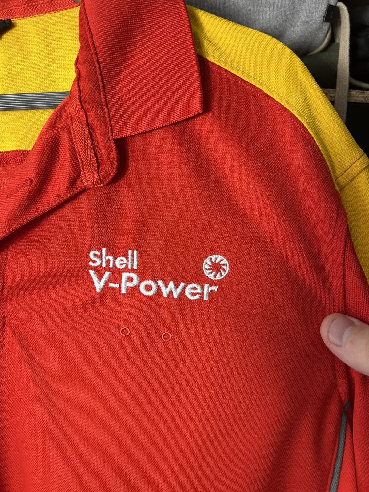 Ferrari Ferrari Shell V-Power Racing Team Polo Shirt Red Yellow Size US L / EU 52-54 / 3 - 9 Thumbnail
