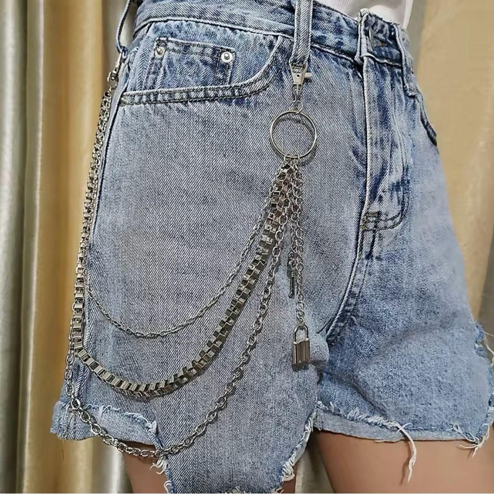 Other Vintage Car Jeans Pants Key Chain Ring Women Men Hip Hop Size ONE SIZE - 2 Thumbnail