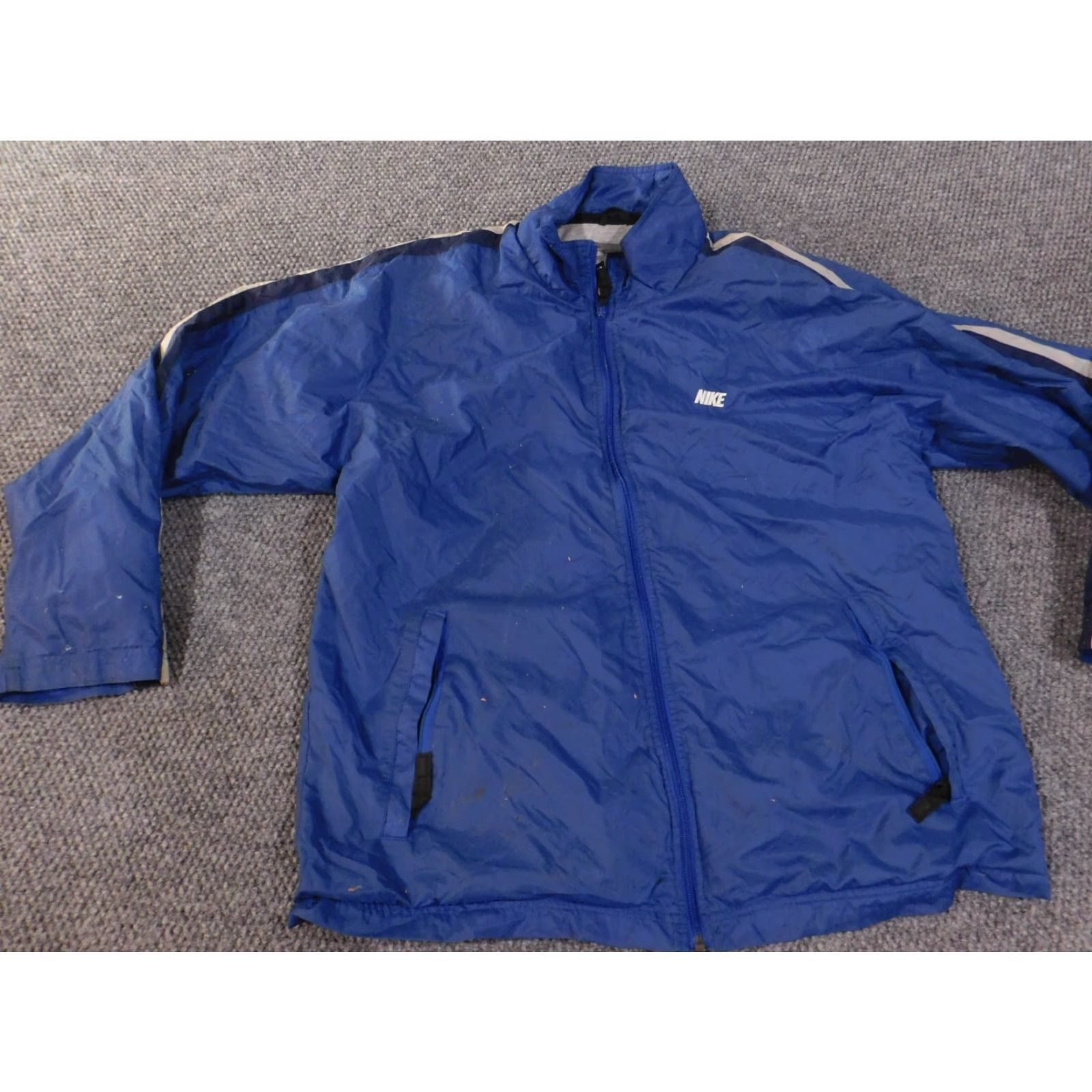 Nike VINTAGE Nike Jacket Mens L Blue windbreaker Y2K zip retro logo Size US L / EU 52-54 / 3 - 5 Thumbnail