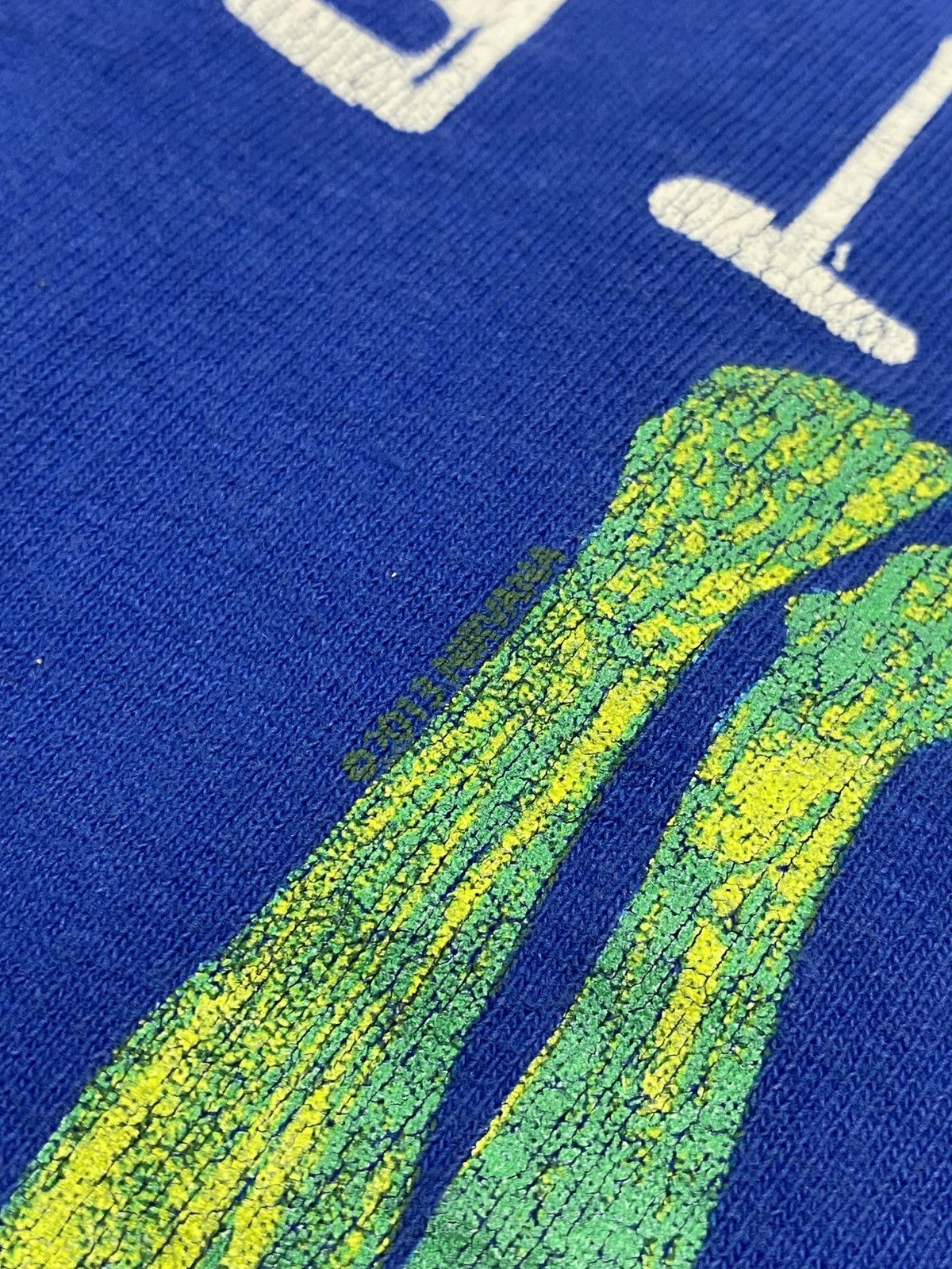 Band Tees × Vintage Vintage Nirvana In Utero Blue Gildan 2013 Y2K Tshirt Size US M / EU 48-50 / 2 - 5 Thumbnail