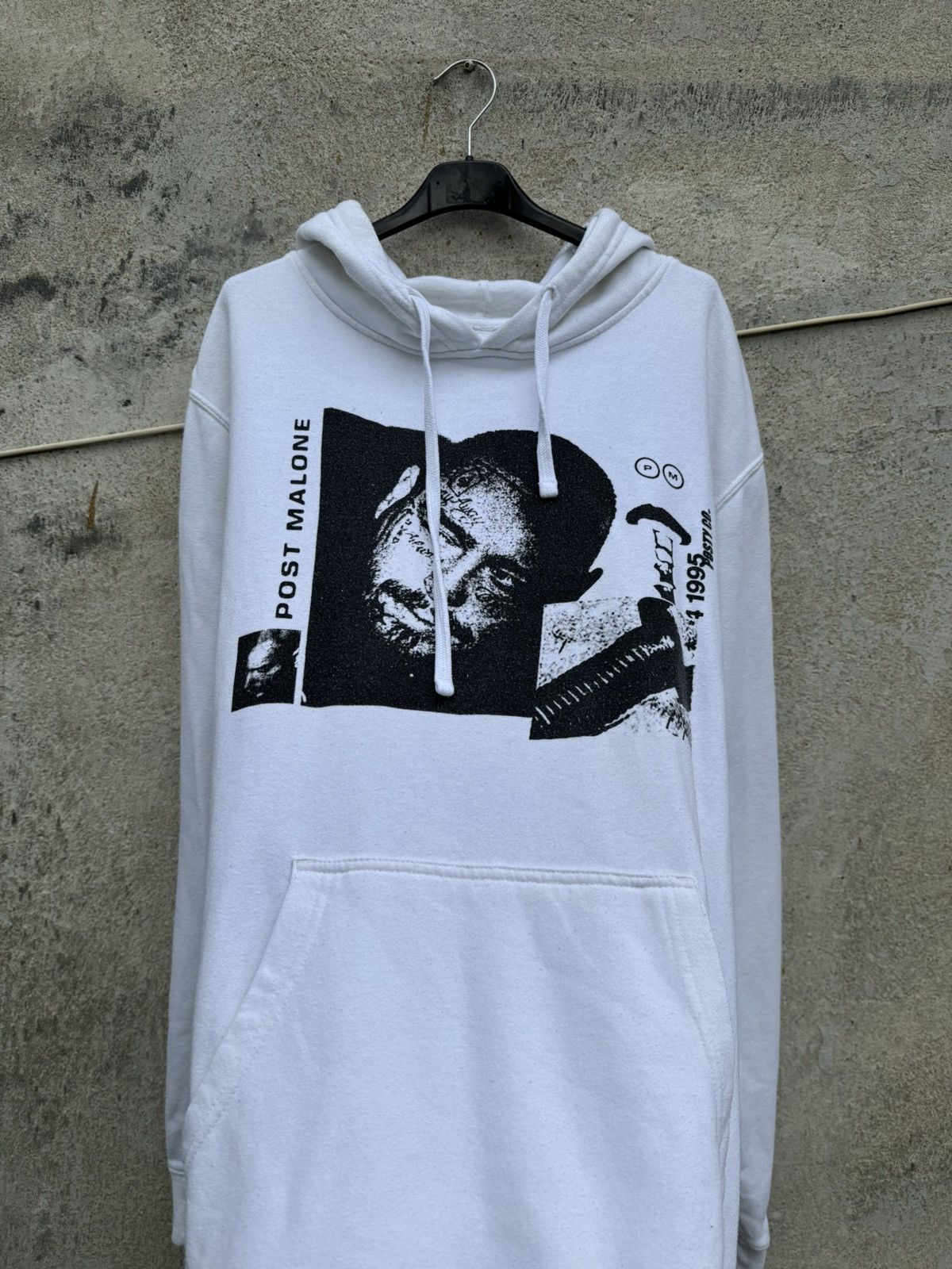 POST&CO Post Malone Posty&Co White Hoodie Merch Rock Rap Hip-hop Size US L / EU 52-54 / 3 - 9 Thumbnail