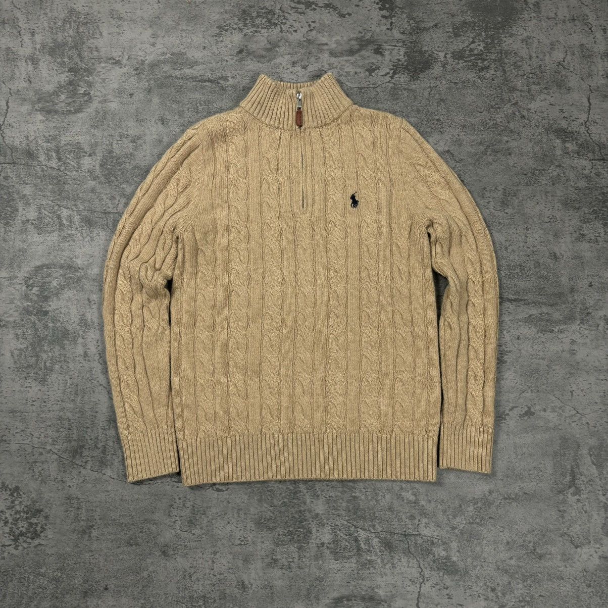 Ralph Lauren Ralph Lauren 1/4 Zip Knit Sweater Size US L / EU 52-54 / 3 - 1 Thumbnail