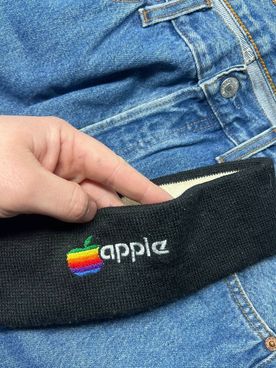 Mackintosh Vintage 90s Apple macintosh rainbow logo headband hat sports Size ONE SIZE - 2 Thumbnail