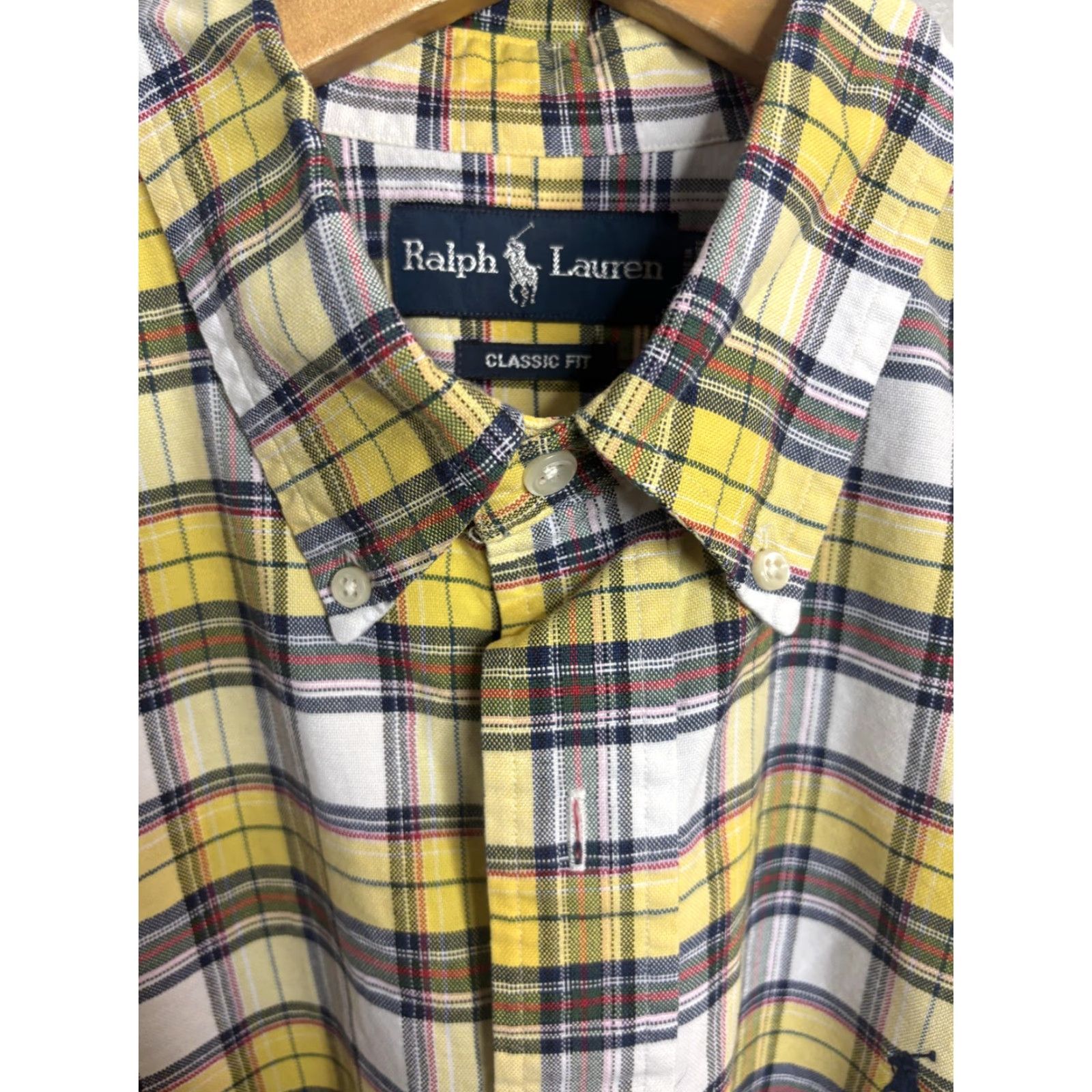 Ralph Lauren Ralph Lauren Shirt Mens Large Yellow Plaid Classic Fit Button Down Long Sleeve Size US L / EU 52-54 / 3 - 4 Thumbnail