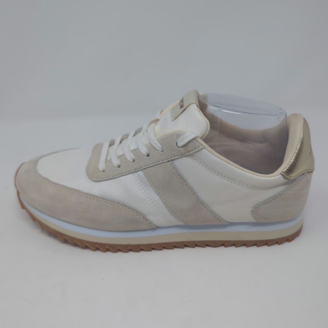 J.Crew J. Crew White Gray Nylon Striped City Metallic Silver Size 8 Size US 8 / IT 38 - 2 Thumbnail