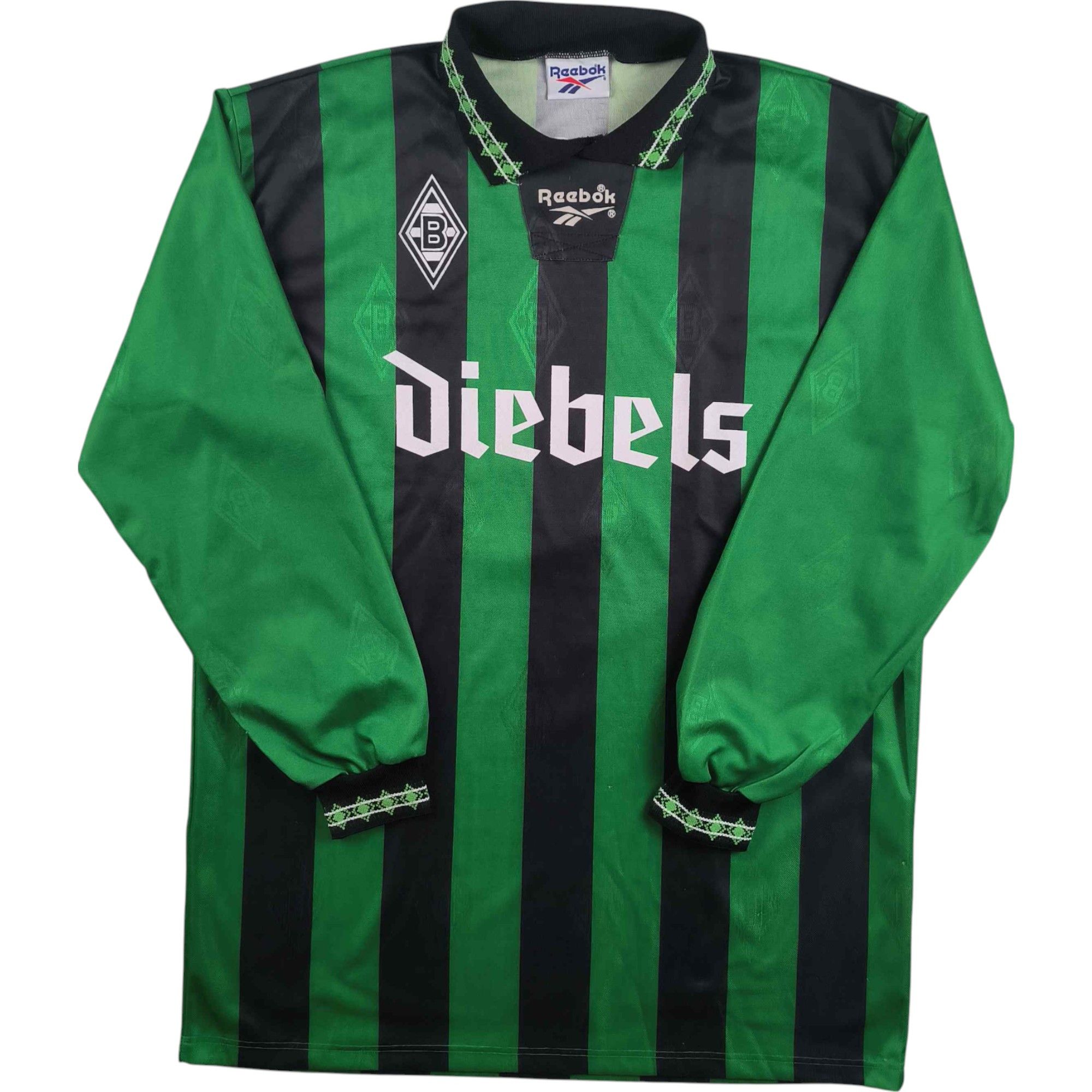 Reebok Borussia Mönchengladbach 1995-96 away LS football jersey XL Size US XL / EU 56 / 4 - 1 Thumbnail
