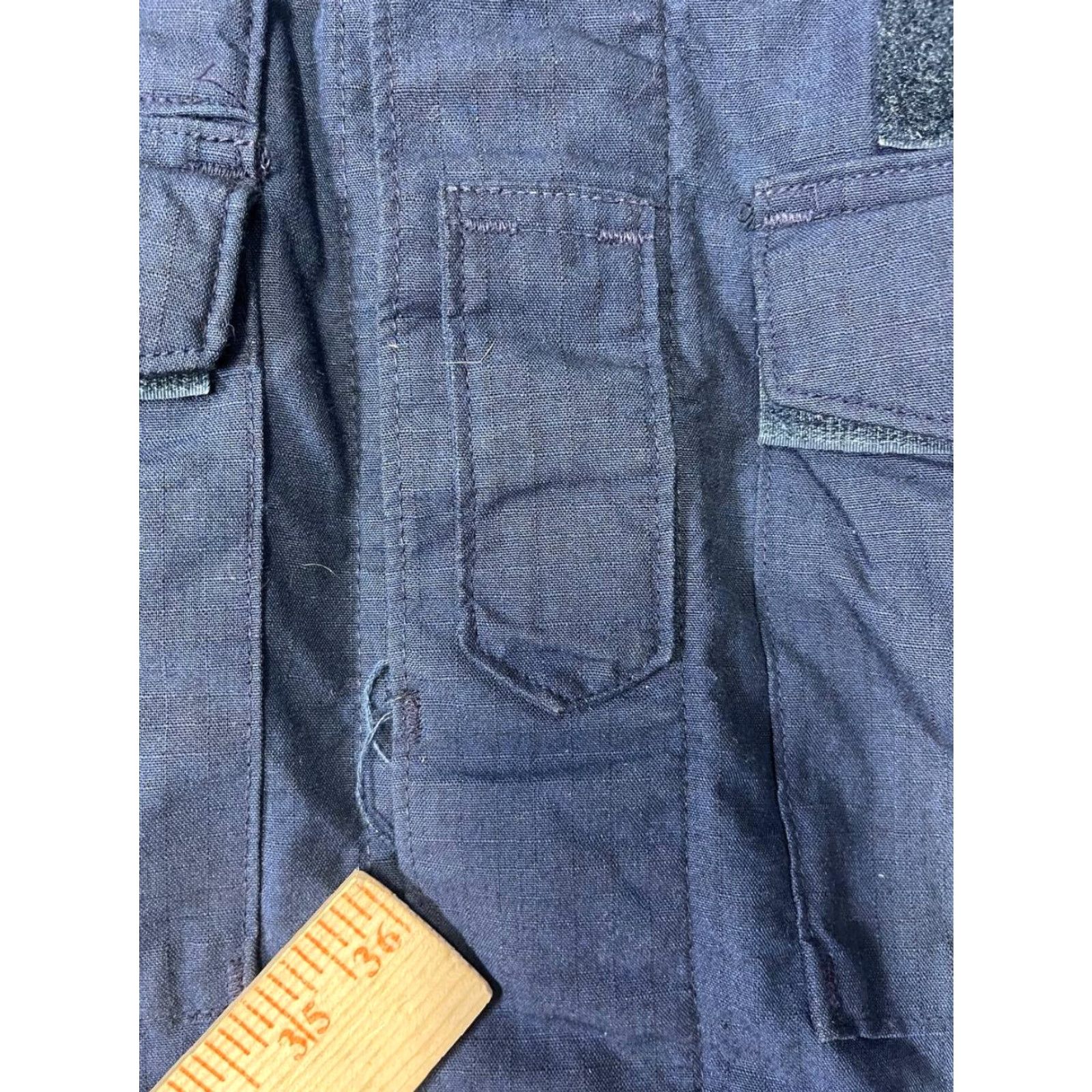 Vintage VINTAGE US Navy Field Jacket Blue Men M Regular Mid-Length Cotton Nylon Water Resistant Pockets Military Coat All Seasons Hooded Front Button Size US M / EU 48-50 / 2 - 7 Thumbnail