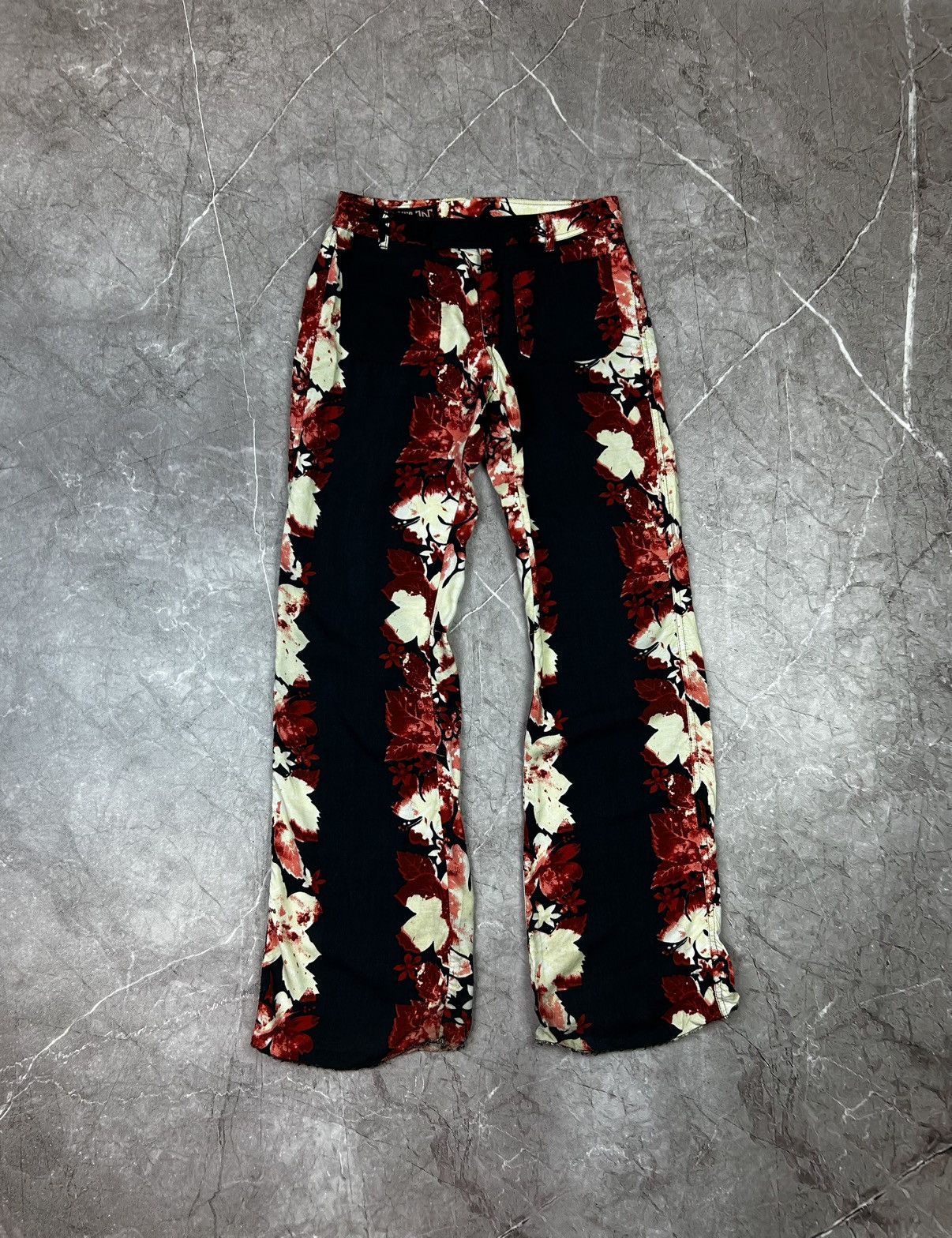 Jean Paul Gaultier Vintage JPG Jean's Jean Paul Gaultier Floral Pants Size 26 Size 26" / US 2 / IT 38 - 1 Thumbnail