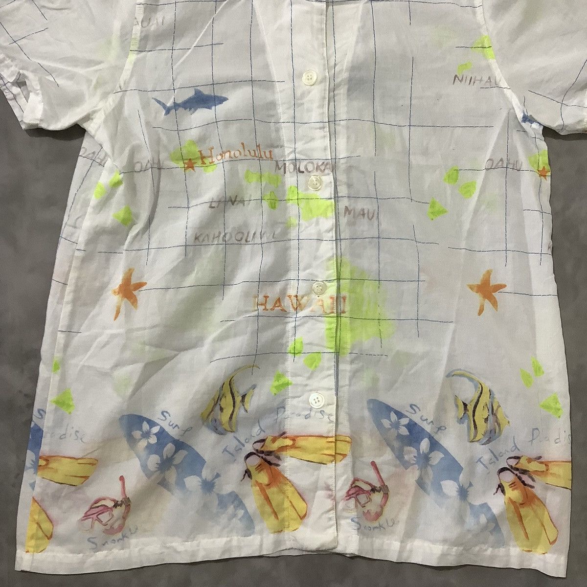 Issey Miyake × Tsumori Chisato Tsumori Chisato Sleep Hawaian Shirt Art Printed Size M / US 6-8 / IT 42-44 - 4 Thumbnail