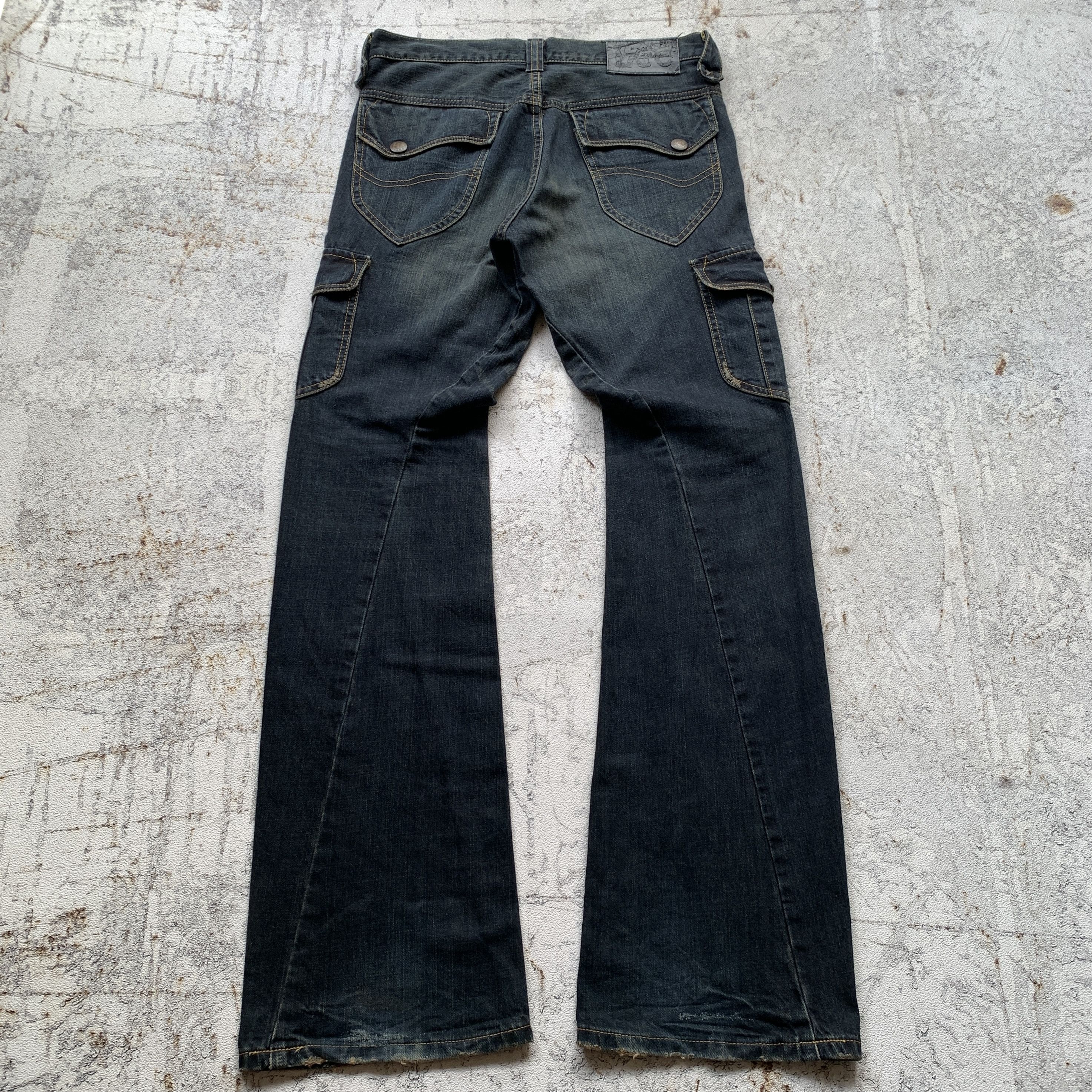 Japanese Brand Lee Riders Spiral ifsix LGB GOA Bootcut Flared Jeans Size US 30 / EU 46 - 9 Thumbnail