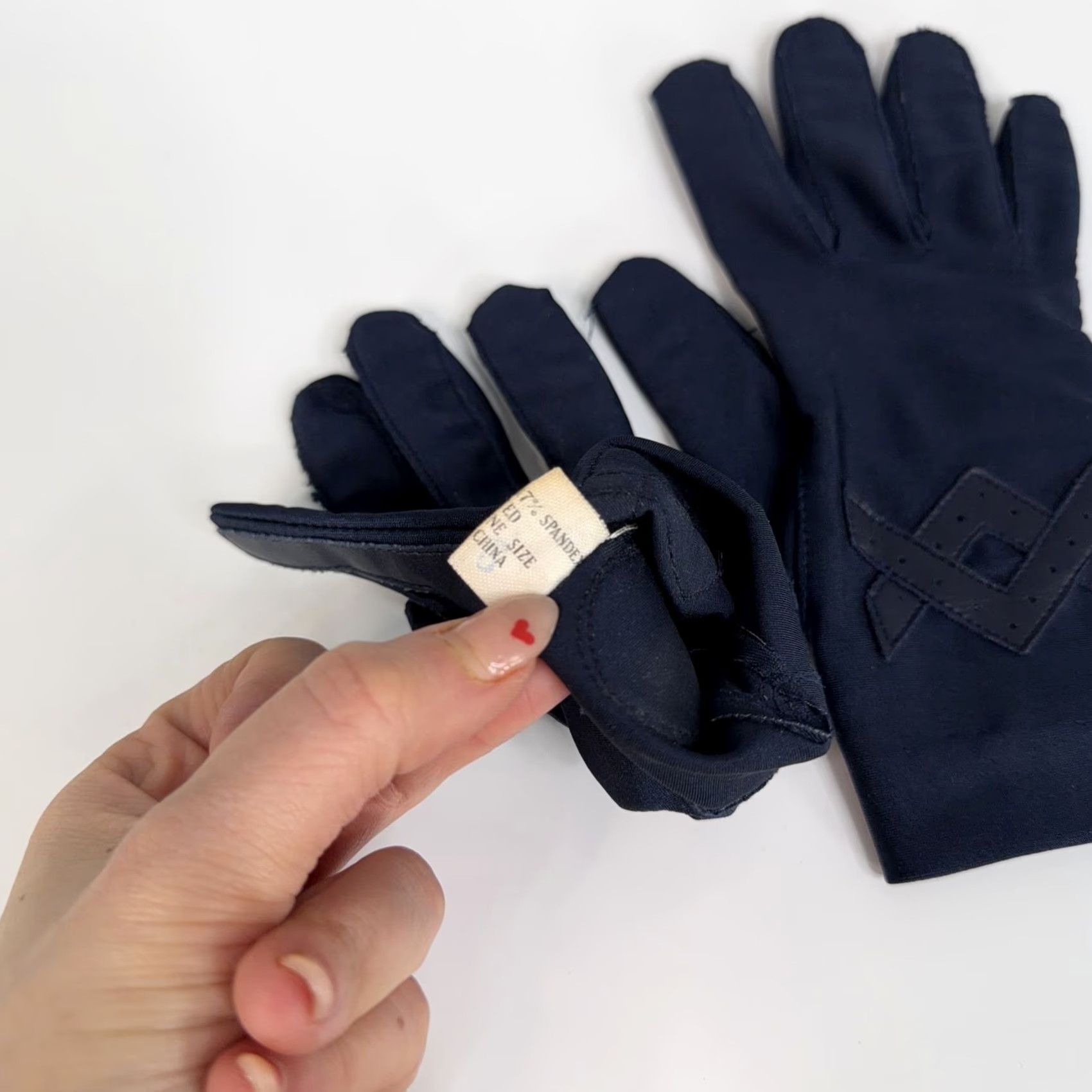 Vintage Vintage Berkshire Nylon Spandex Palm Grip Gloves Blue Lightweight Womens One Size Winter Size ONE SIZE - 5 Thumbnail