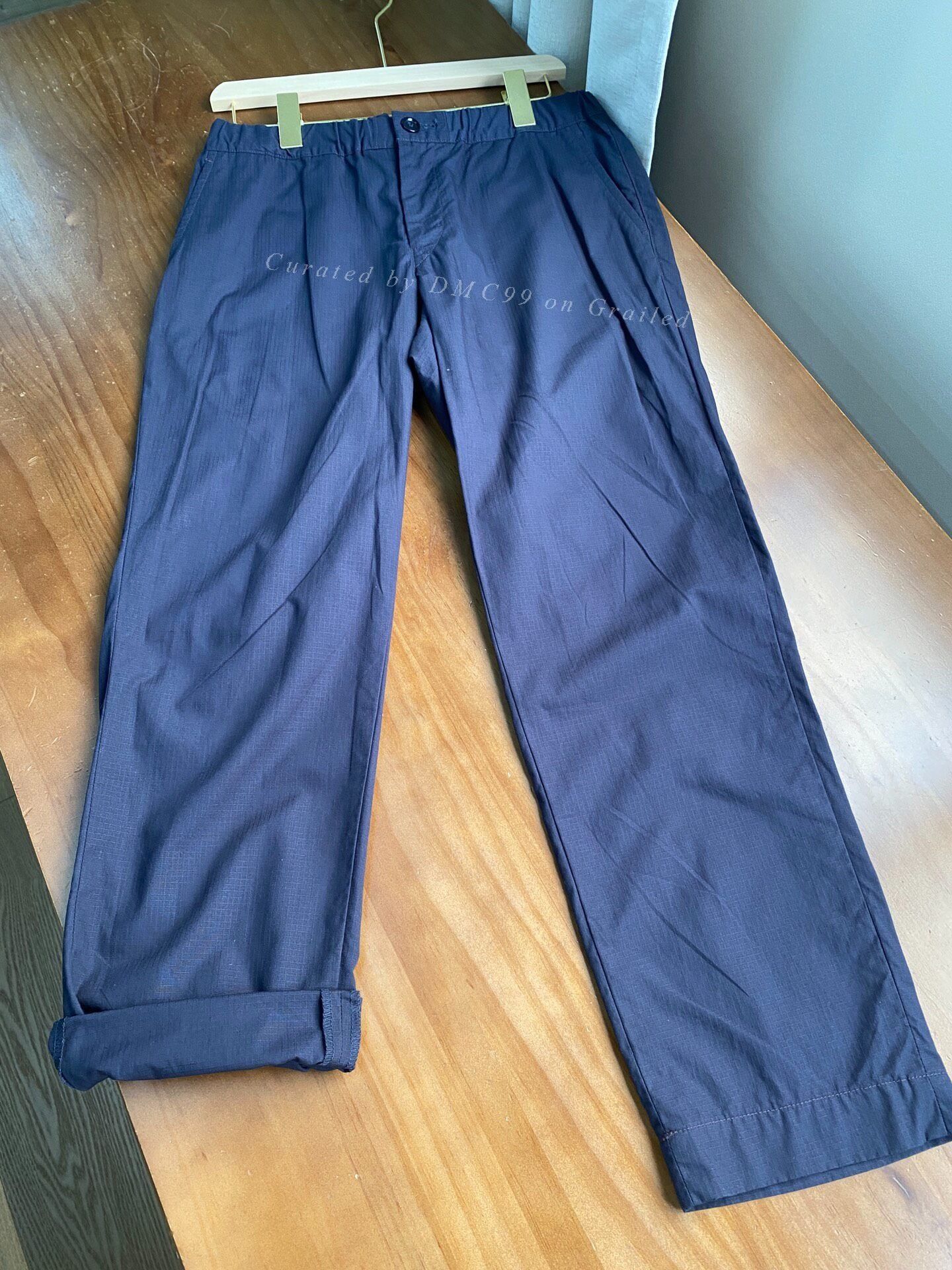 45rpm 45R Dark Blue Drawstring Straight-Leg Pants Size 30" / US 8 / IT 44 - 1 Thumbnail