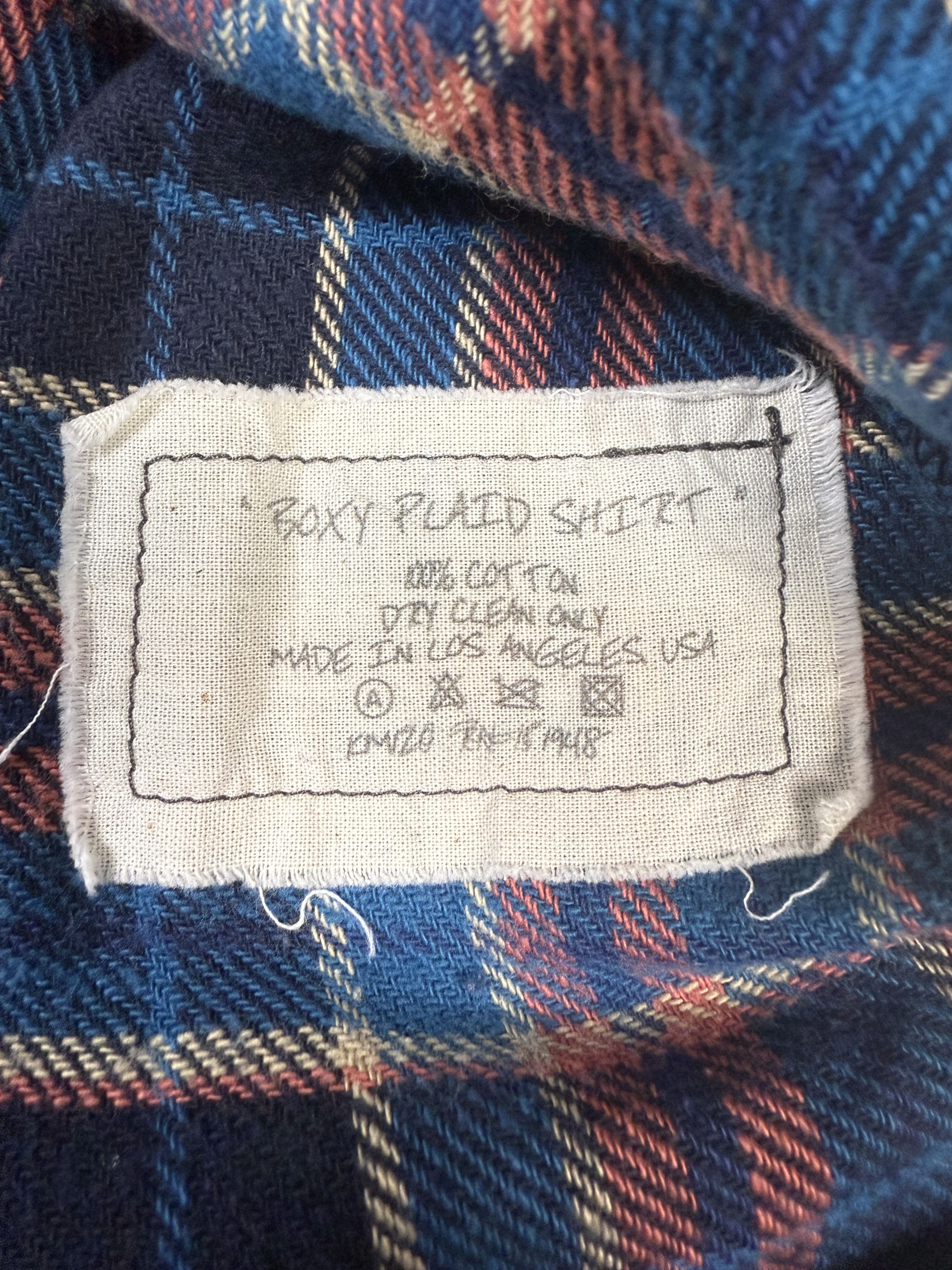 Greg Lauren $850 Greg Lauren Boxy Plaid Shirt Size US M / EU 48-50 / 2 - 7 Thumbnail