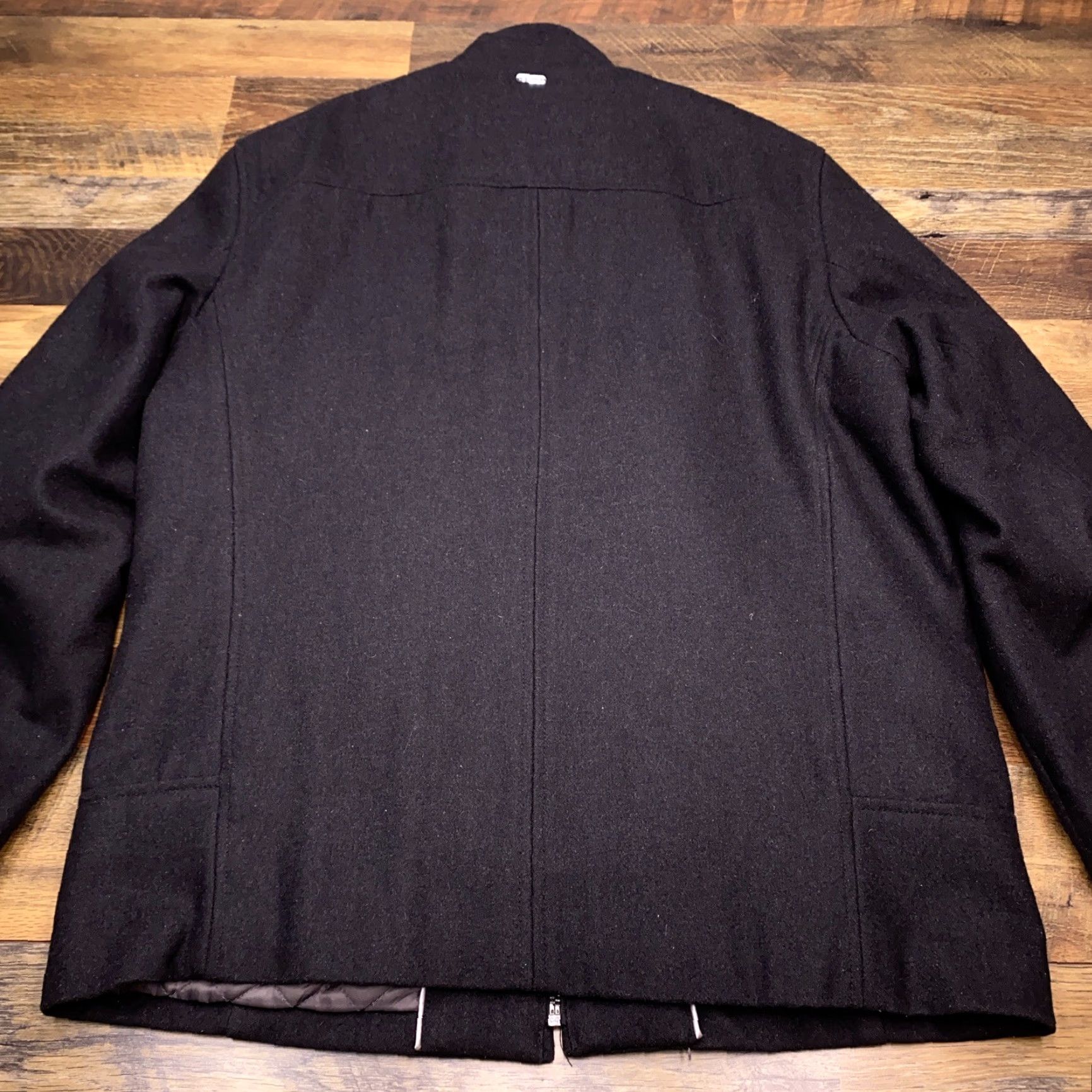 Calvin Klein Calvin Klein Jacket Adult Medium Gray Quilted Lined Wool Blend Full Zip Mens Size US M / EU 48-50 / 2 - 2 Thumbnail