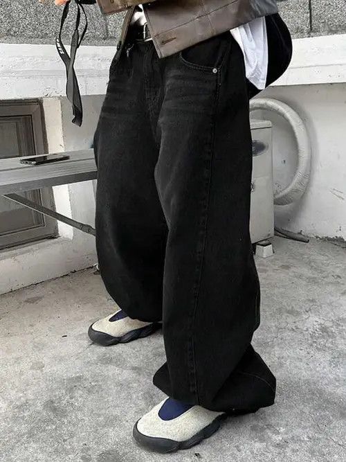 Japanese Brand Baggy WIDE VIntage Y2K denim jeans Size US 30 / EU 46 - 3 Thumbnail