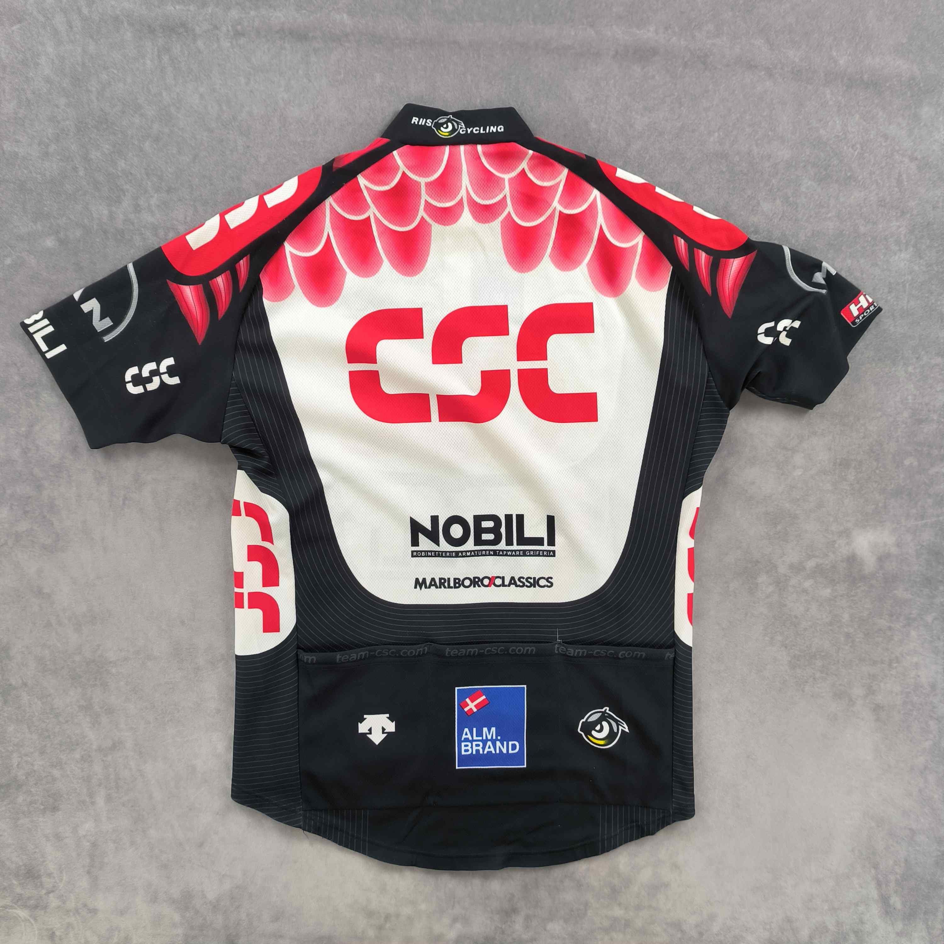 Descente Descente CSC Nobili cycling jersey shirt size 6 Size US M / EU 48-50 / 2 - 2 Thumbnail