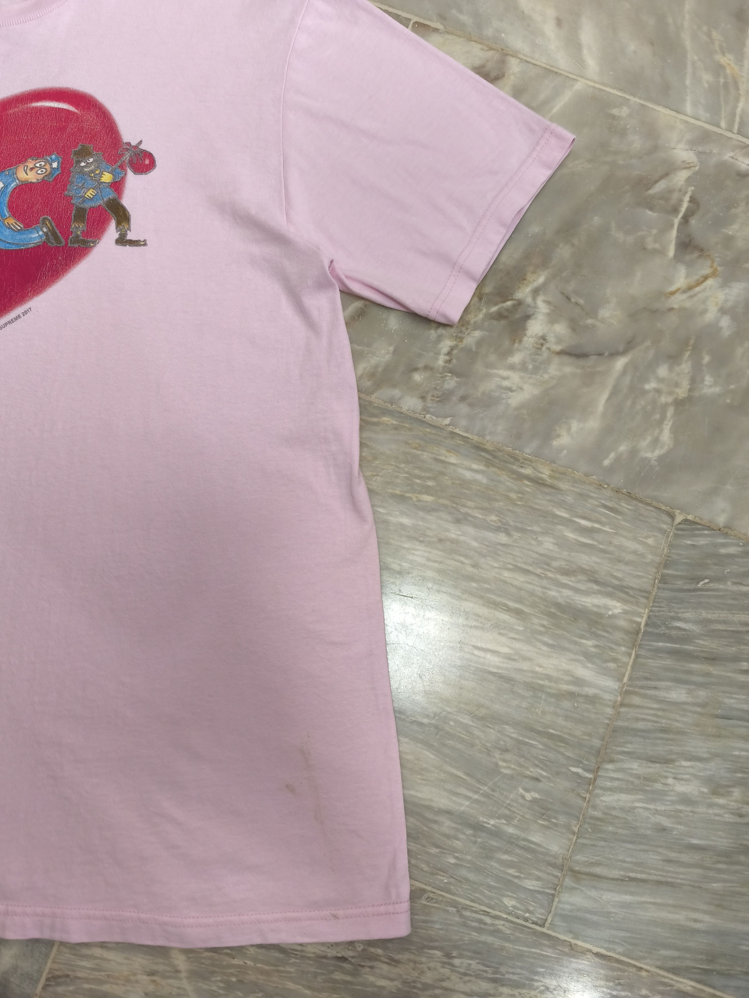 Supreme Supreme FW17 Heart Tee Size US L / EU 52-54 / 3 - 4 Thumbnail