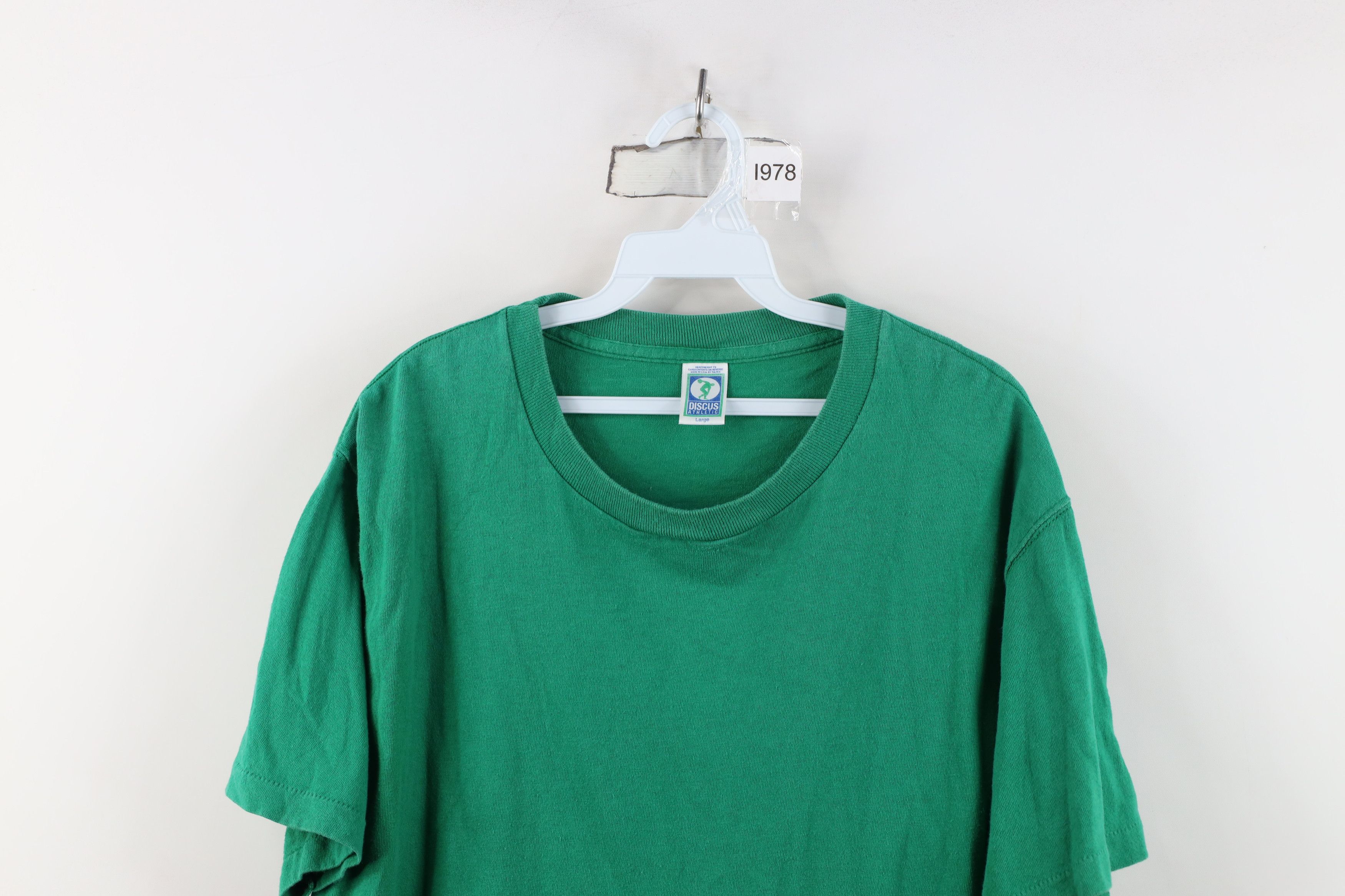 Vintage Vintage 90s Streetwear Blank Heavyweight Cotton T-Shirt USA Size US L / EU 52-54 / 3 - 2 Thumbnail