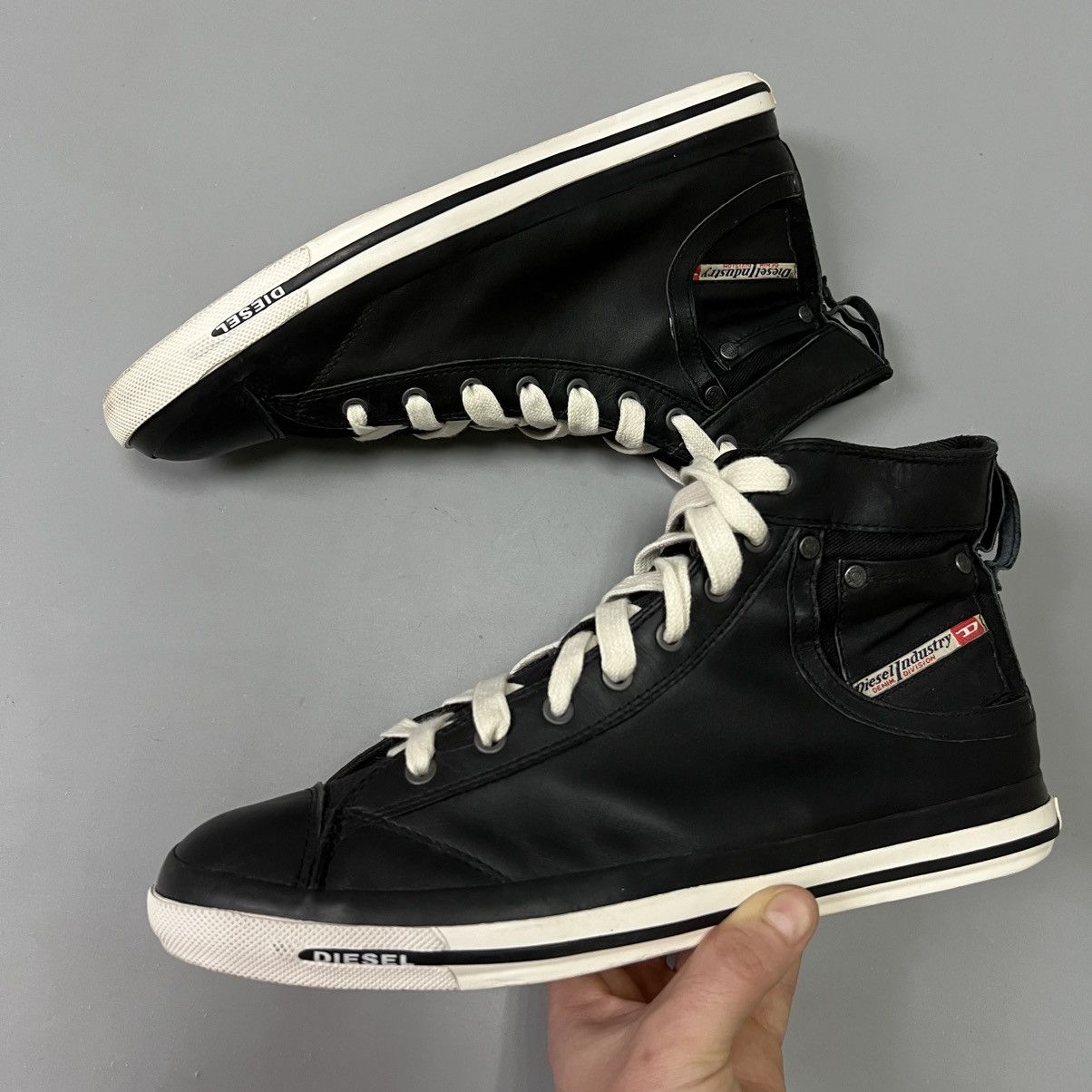 Diesel Diesel Avant Garde Leather Shoes y2k high trainers vintage Size US 12 / EU 45 - 2 Thumbnail
